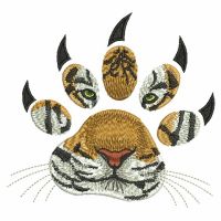 Broderies numériques Motif tigre Format PES,JEF