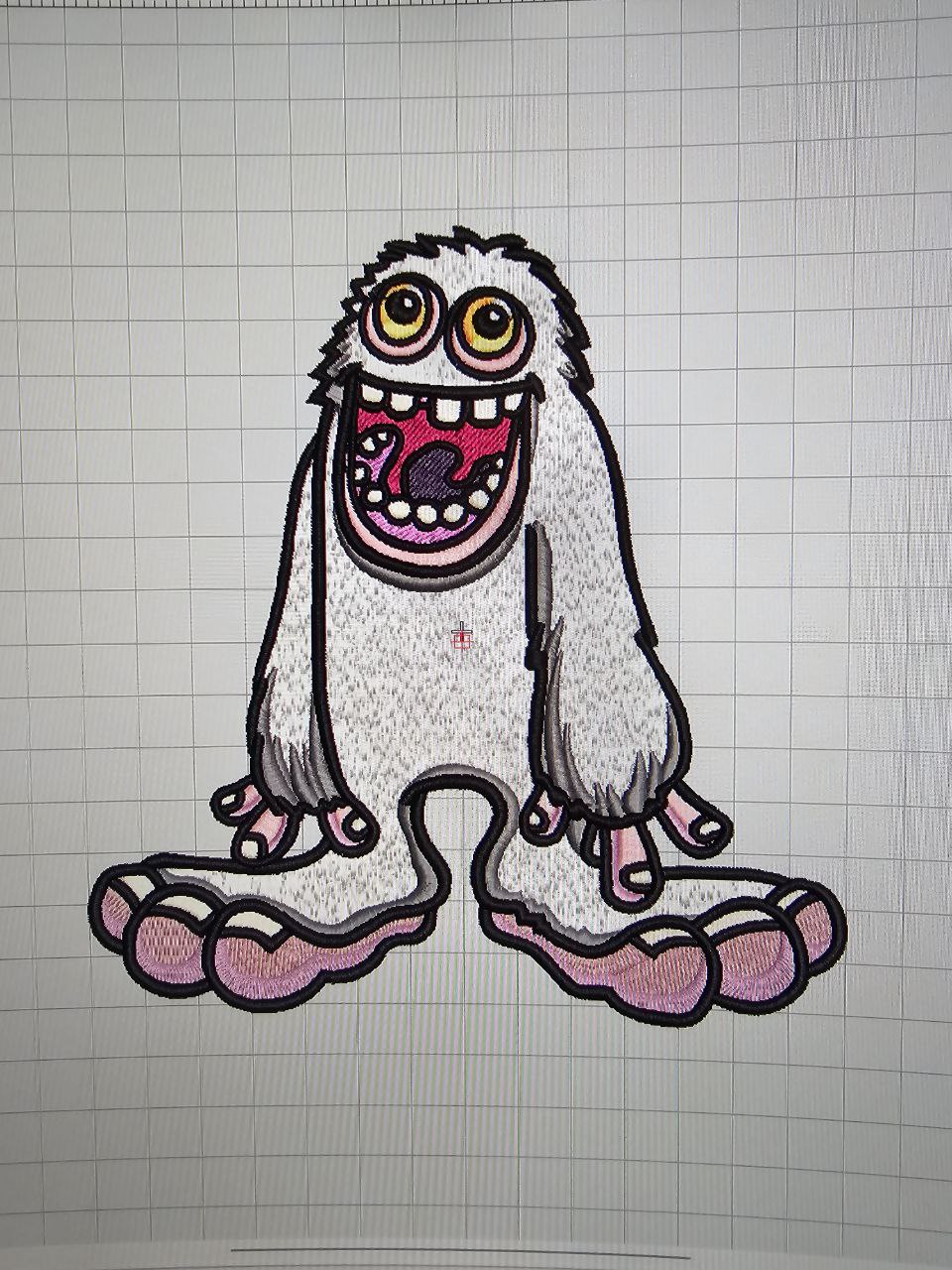 Broderie numérique Yeti Amusant Format DST