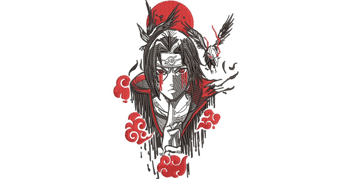 Broderie numérique manga animé Formats PES,HUS,JEF,DST,EXP