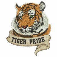 Broderies numériques Motif tigre Format PES,JEF