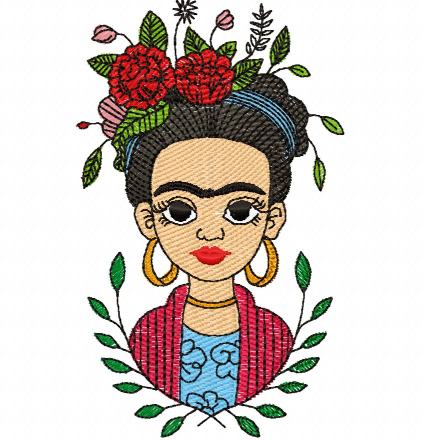 Broderie numérique Motif FRIDA format PES