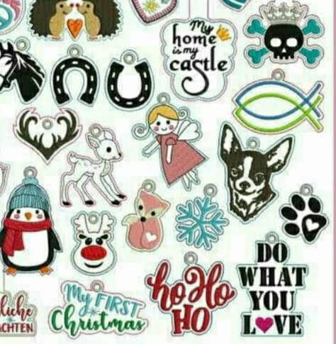 Broderies numeriques pack PATCH COOL formats DST,EXP,PES,JEF