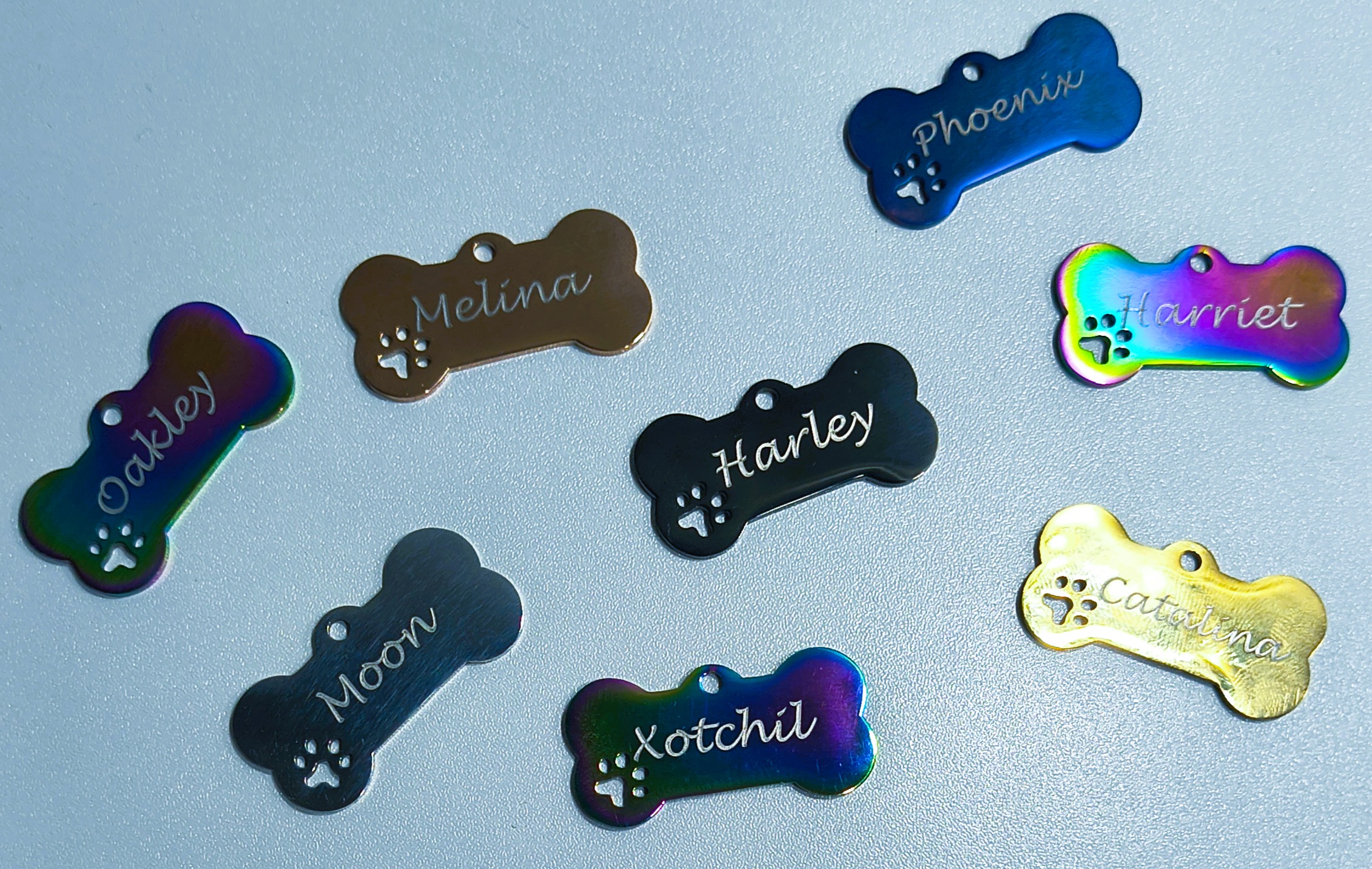 Personalized Dog Bone Name Tags