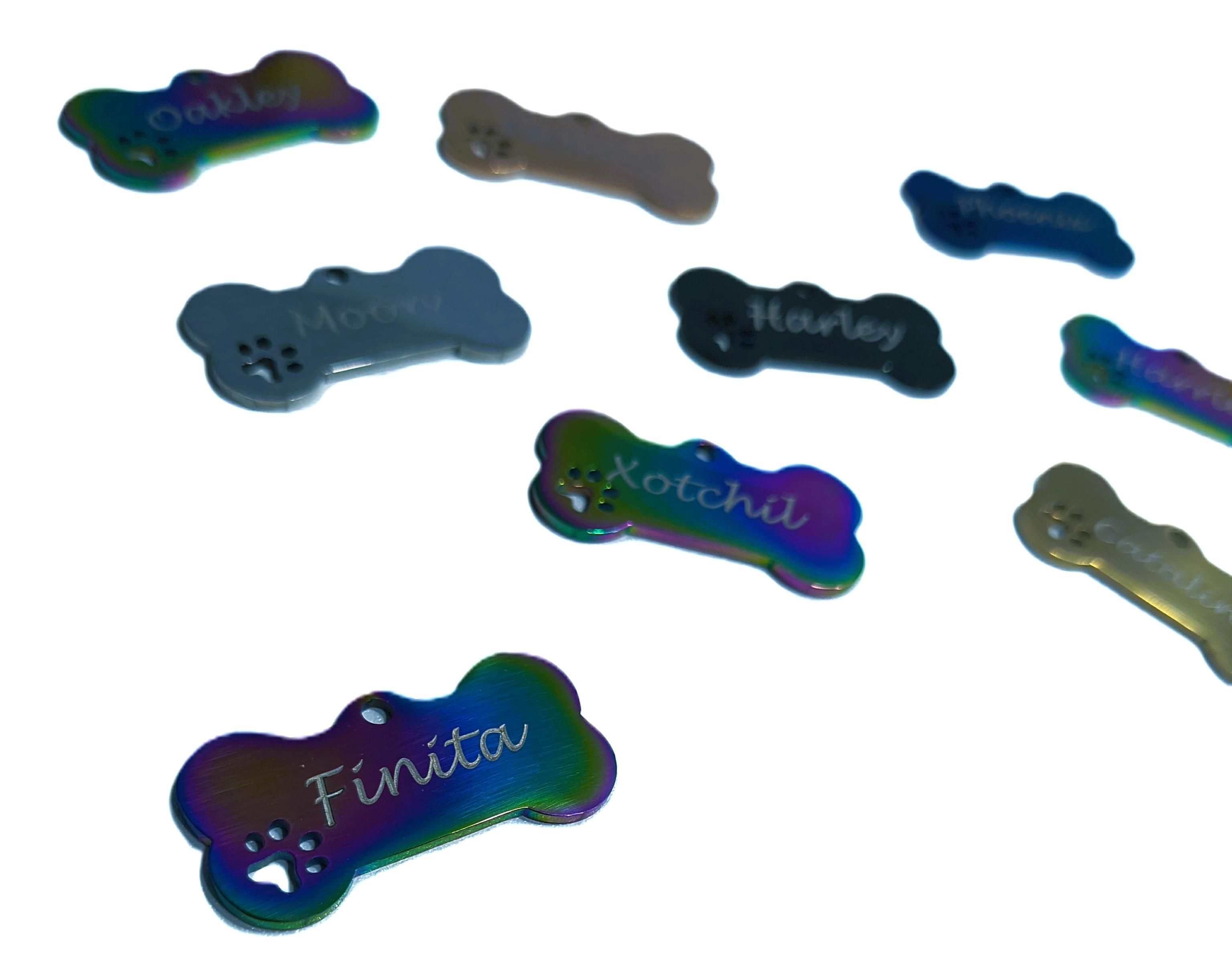 Personalized Dog Bone Name Tags