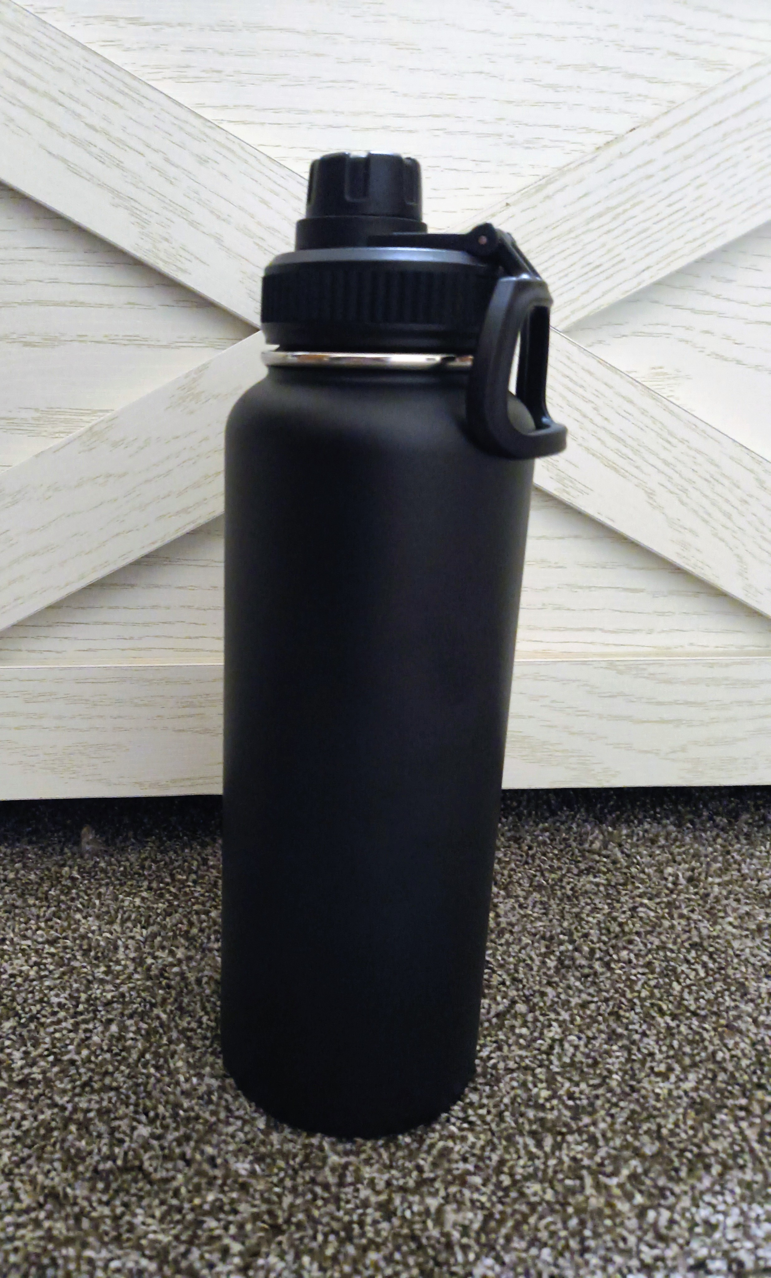 40oz Personalized Water Bottle (Black)