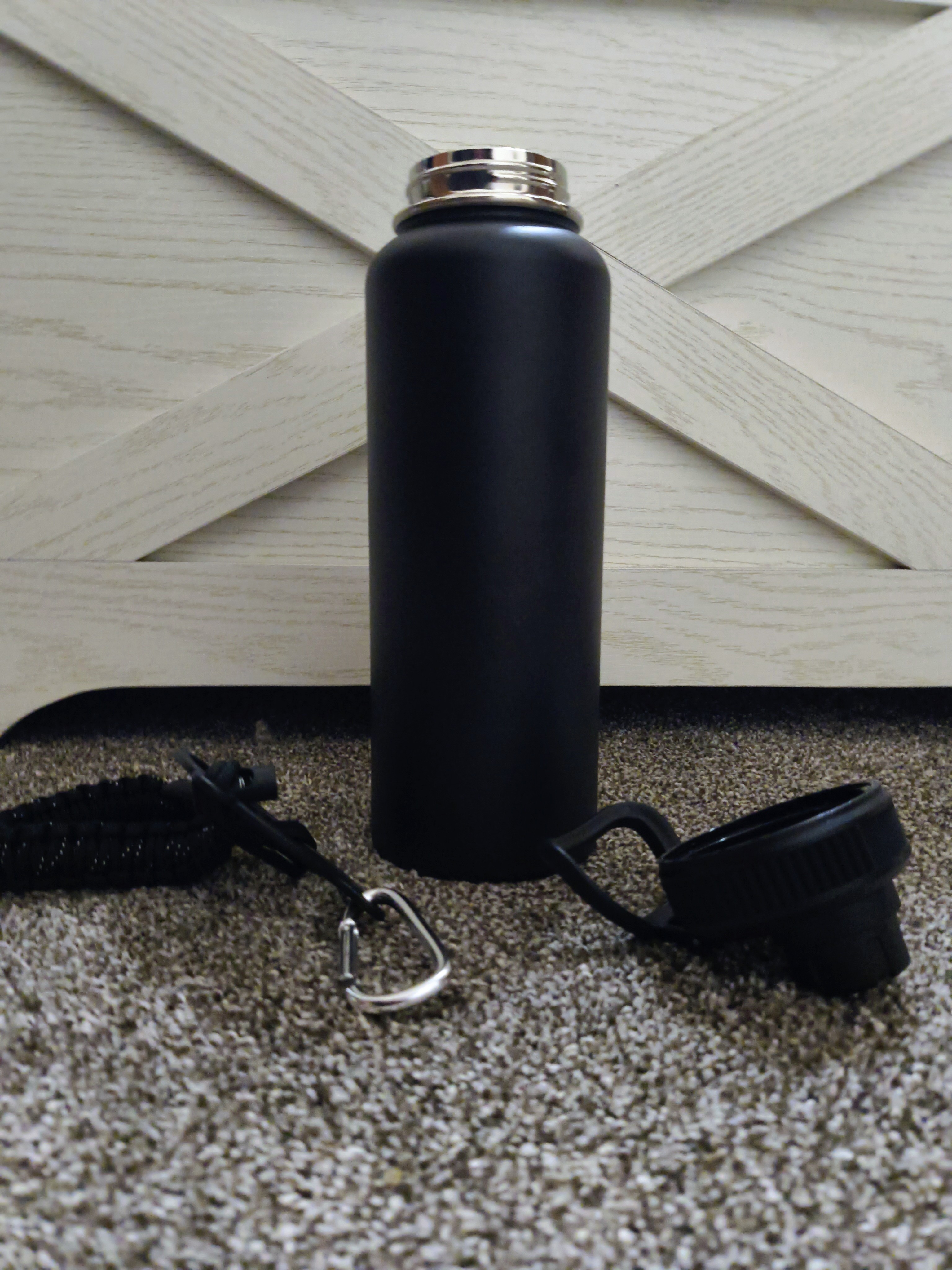 40oz Personalized Water Bottle (Black)