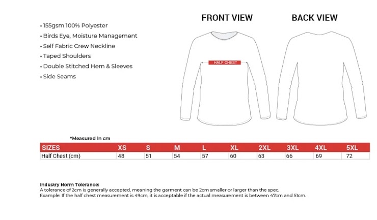 Jaguar Black Active Long Warm-up top.