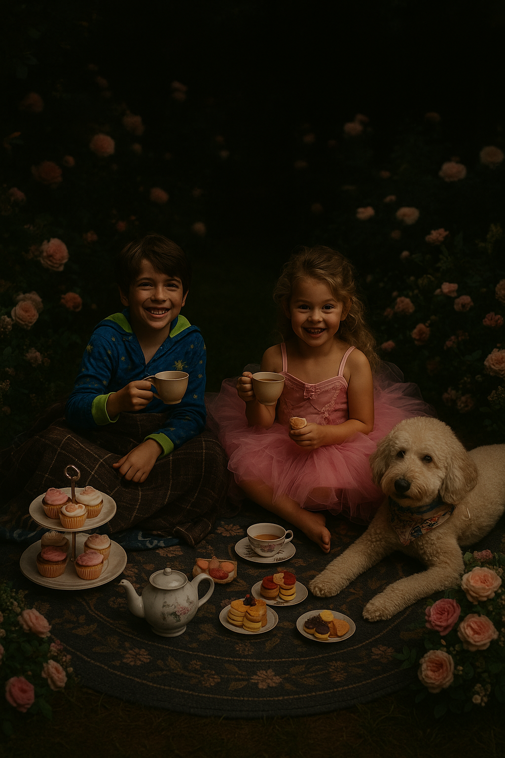 Little Partea Box- Whimsical playtime gatherings with kid-friendly teas, sweets, and a dash of imagination. Perfect for tiny hosts and big smiles. Includes: Tea or cocoa blend, mini treats, playful décor, and child-safe tea party essentials.
