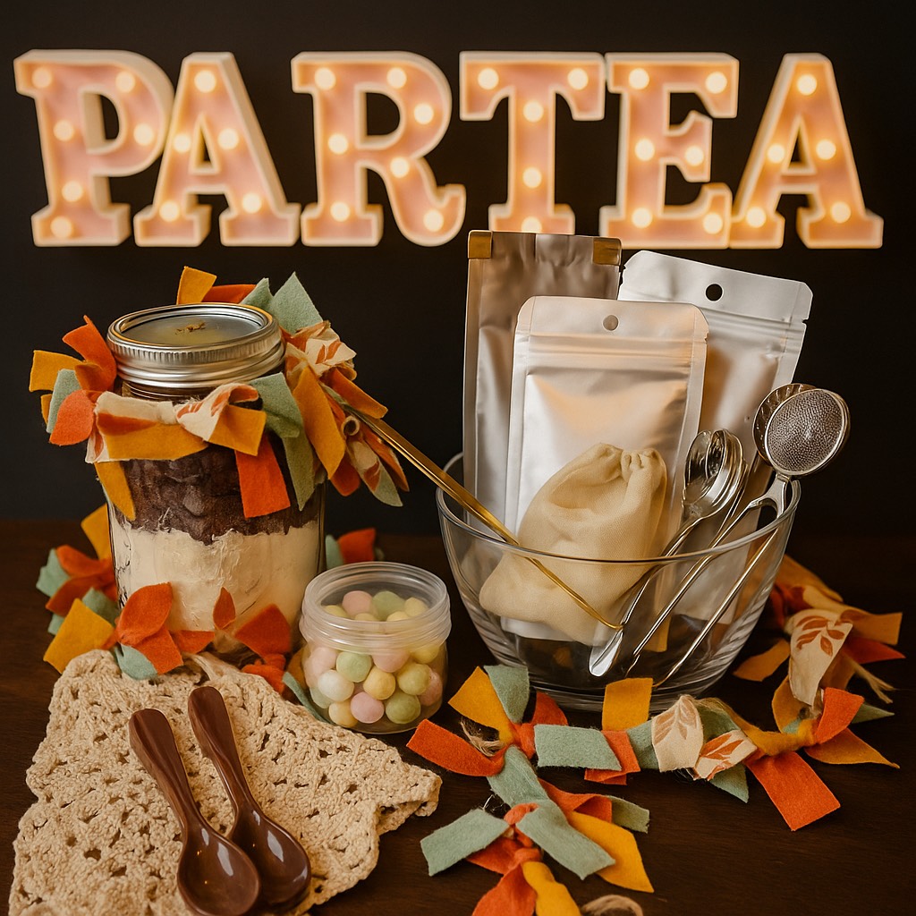 Starter Partea Box-Begin your Partea journey with everything you need for a cozy, brew-filled celebration.  Includes: 2–3 artisan brews, sweet bites, and charming touches to set the scene.