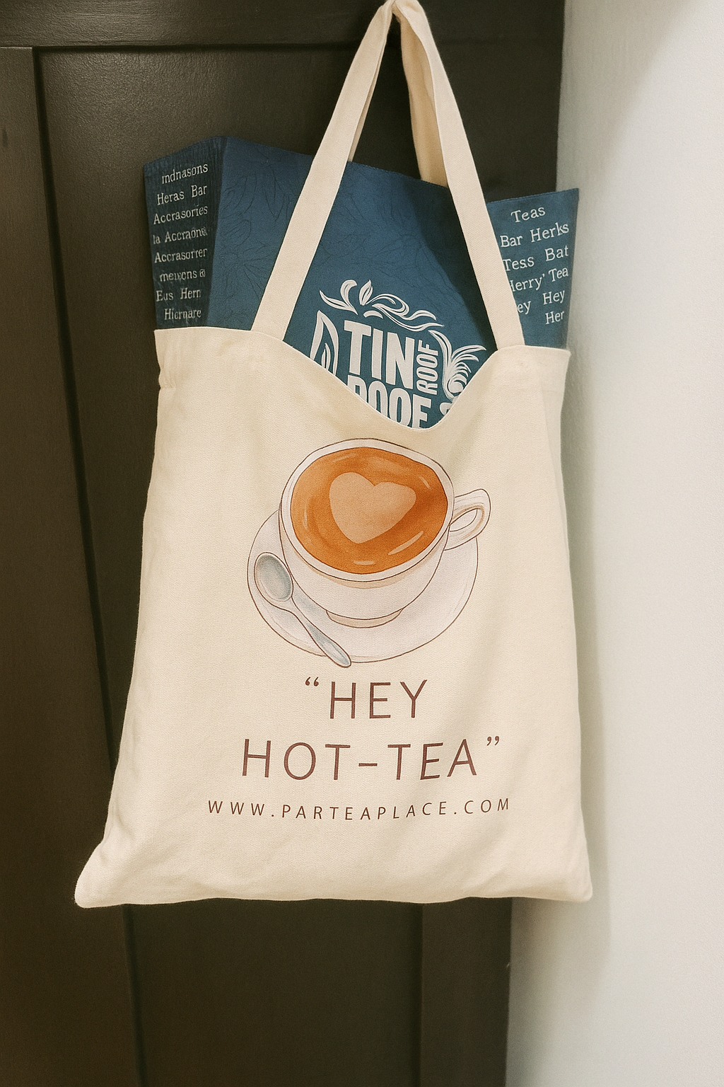 Hey Hot-Tea Tote Bag