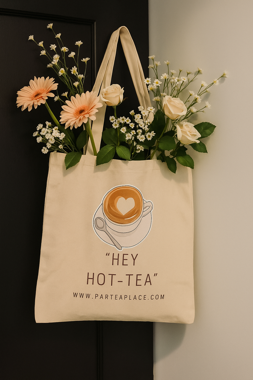 Hey Hot-Tea Tote Bag