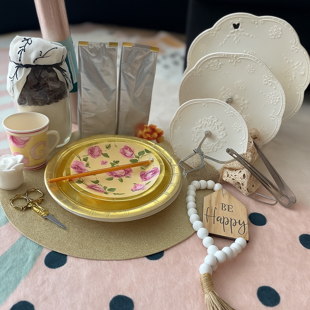  Deluxe Partea Box- A rich, full-bodied experience bringing together fine blends, elegant accessories, and handcrafted treats for the perfect afternoon tea. 💛 Includes: Premium teas & coffees, sweets, décor accents, and signature recipes.