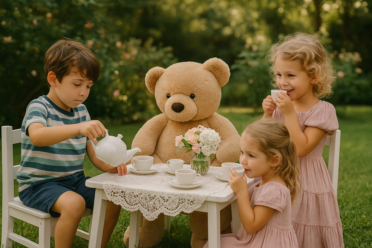 Little Partea Box- Whimsical playtime gatherings with kid-friendly teas, sweets, and a dash of imagination. Perfect for tiny hosts and big smiles. Includes: Tea or cocoa blend, mini treats, playful décor, and child-safe tea party essentials.