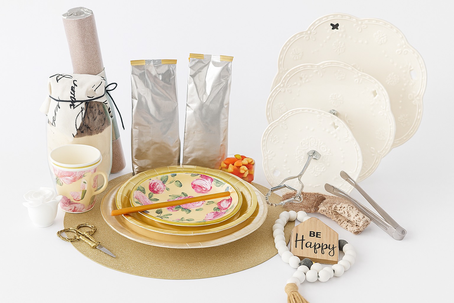  Deluxe Partea Box- A rich, full-bodied experience bringing together fine blends, elegant accessories, and handcrafted treats for the perfect afternoon tea. 💛 Includes: Premium teas & coffees, sweets, décor accents, and signature recipes.