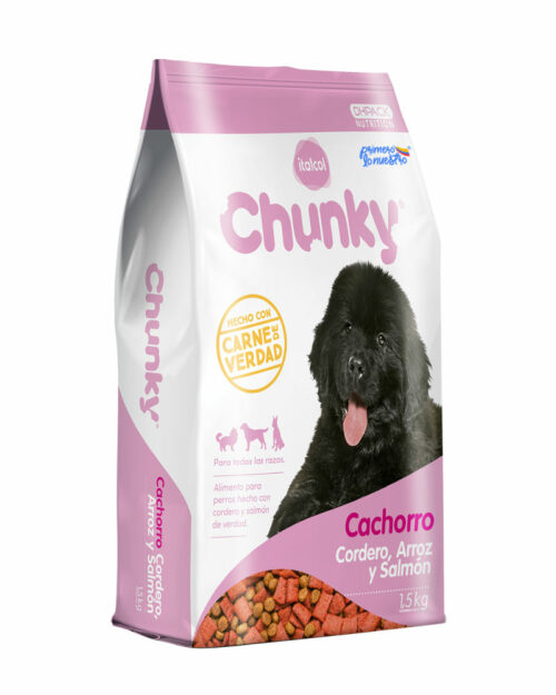 CHUNKY CACHORRO CORDERO ARROZ Y SALMON * 1.5 KILOS