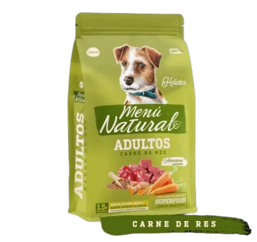 MENU NATURAL ADULTO CARNE * 3 KILOS