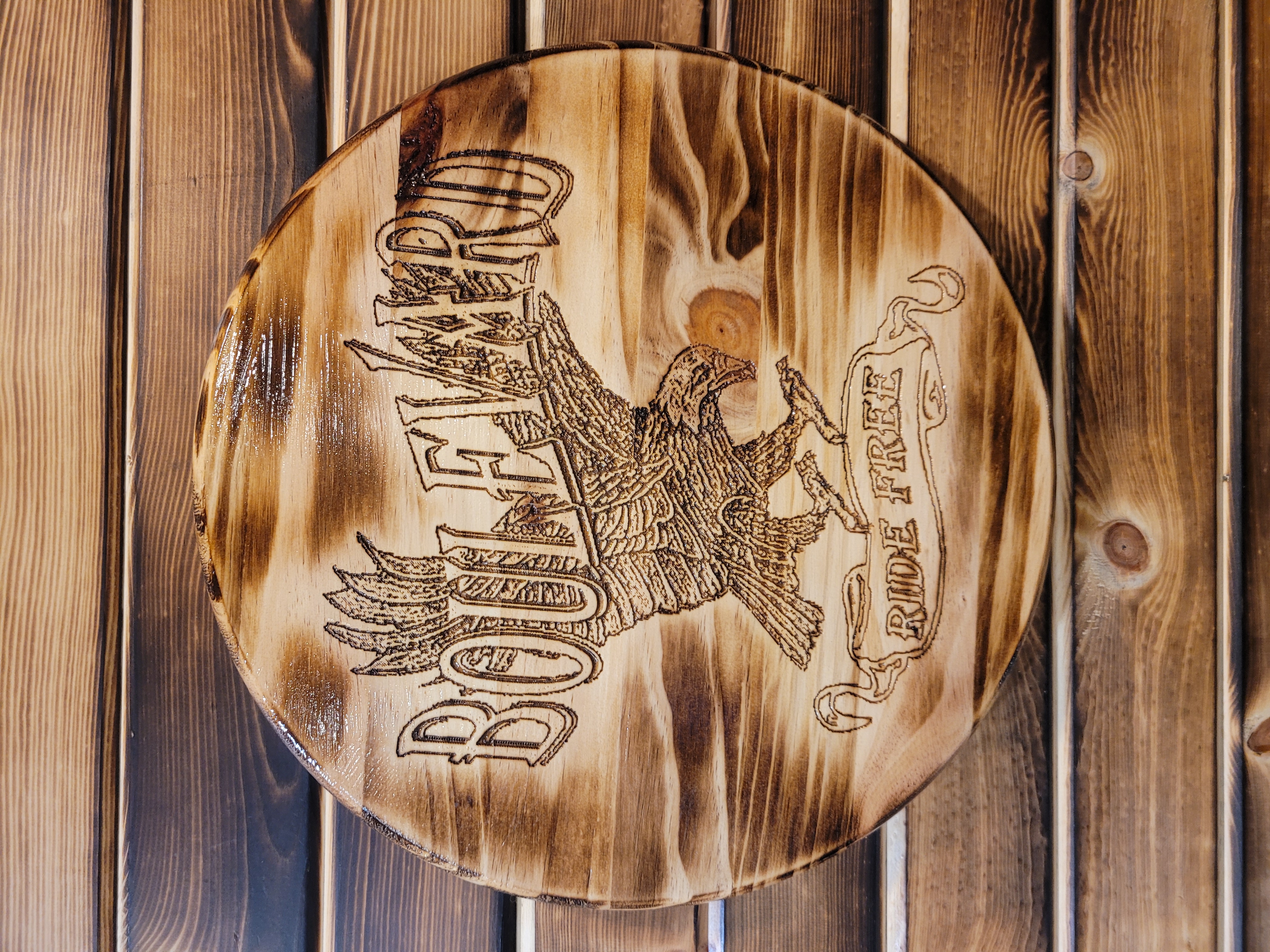 36" Wood Barrel Tops - Motorcycles