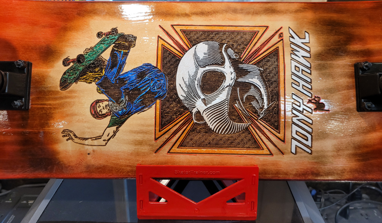 Custom 8.0 Tony Hawk Skateboard w/Stand - 1-of-kind