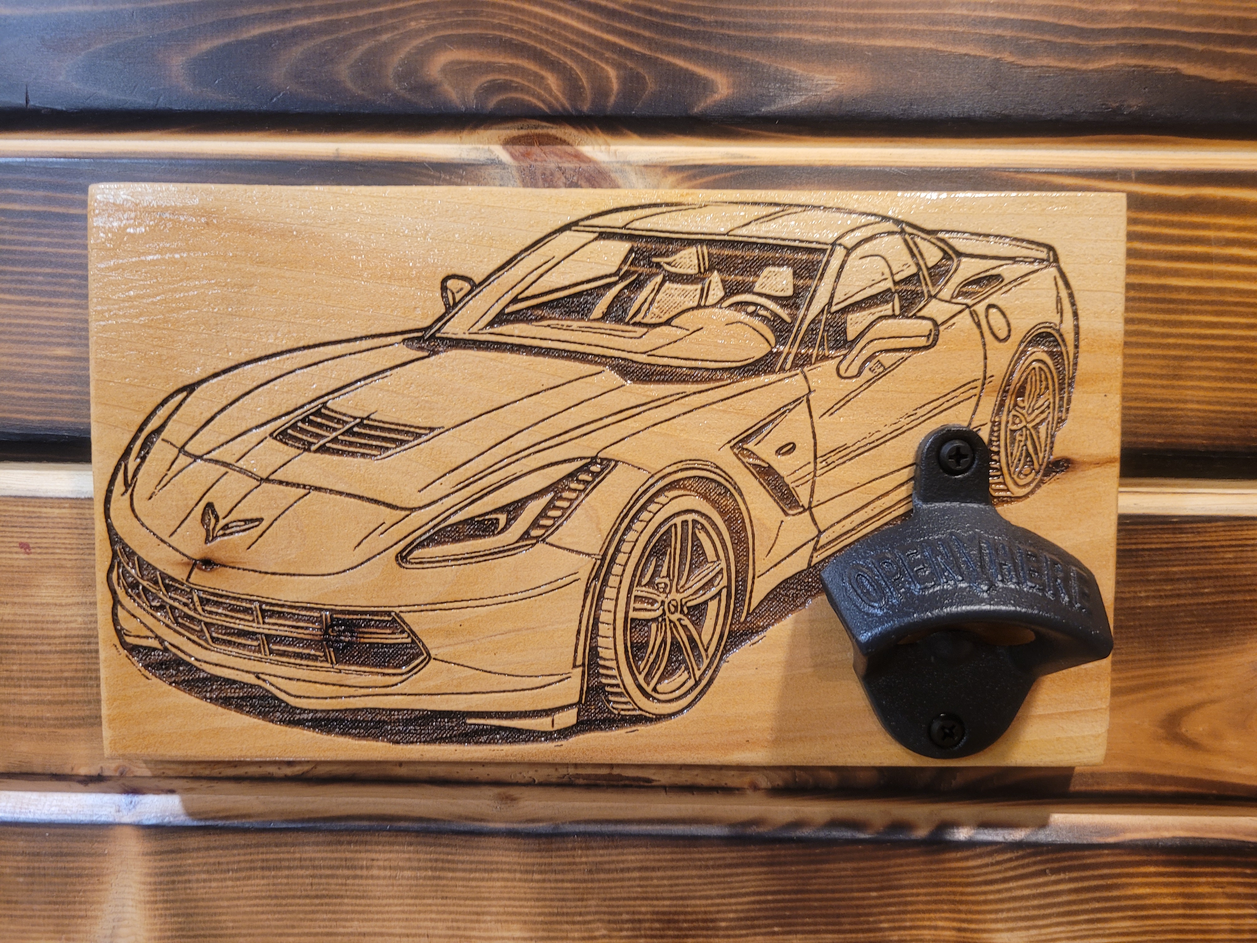 Engraved Wall Hanging Bottle Opener