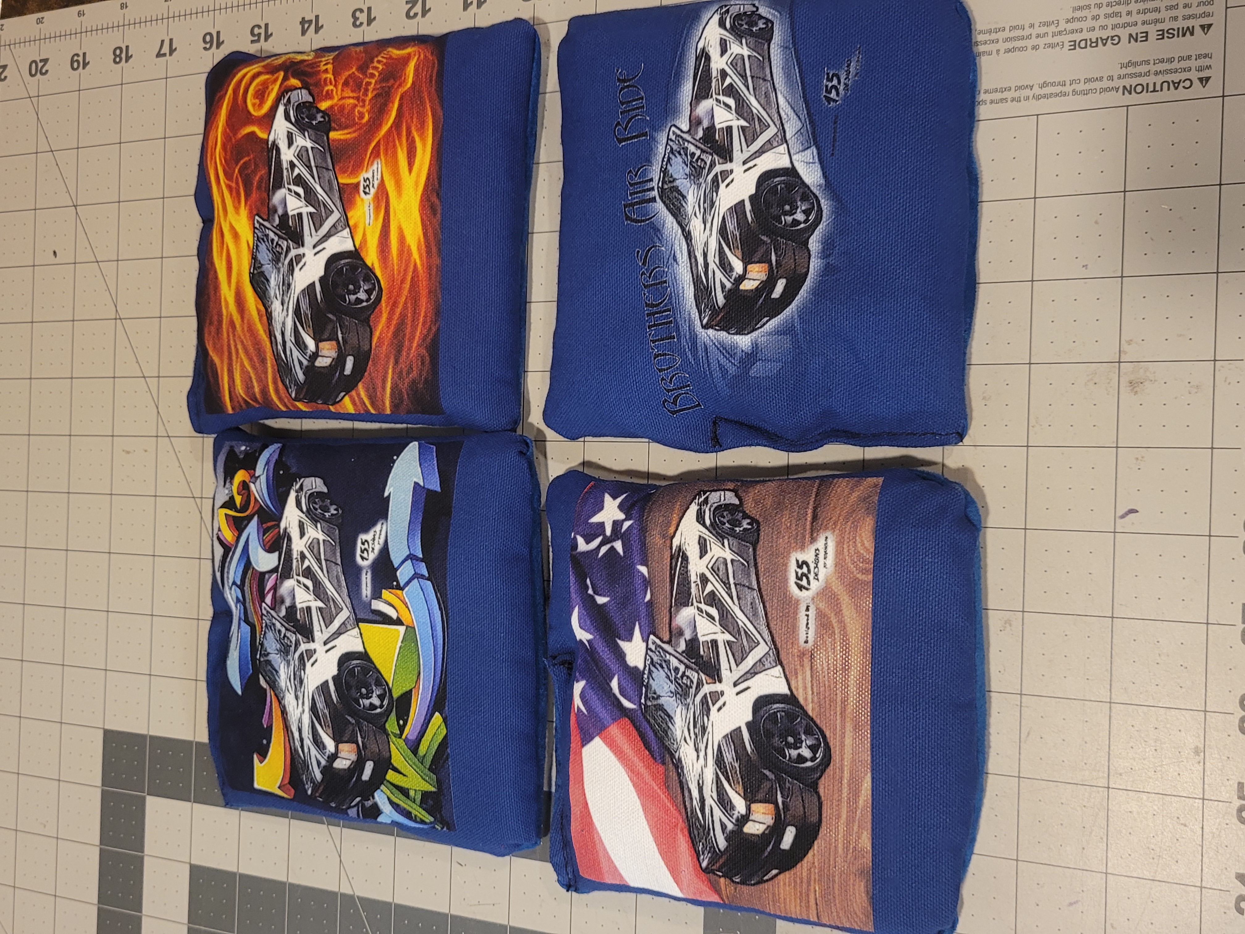 Custom Design Standard Cornhole Bags (2 colors - 8 bags)