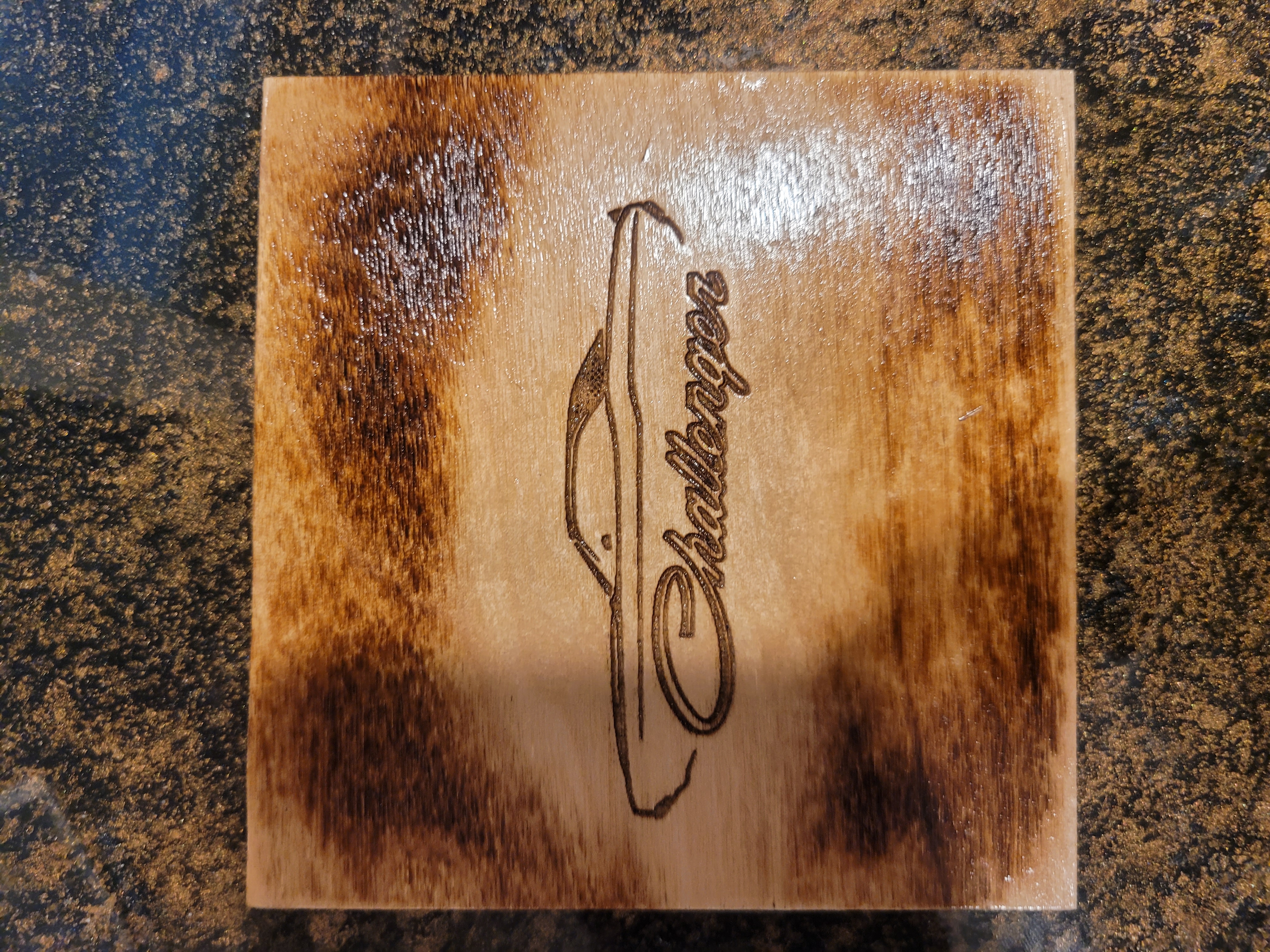 Wooden Drink Coaster (Cars & Trucks)