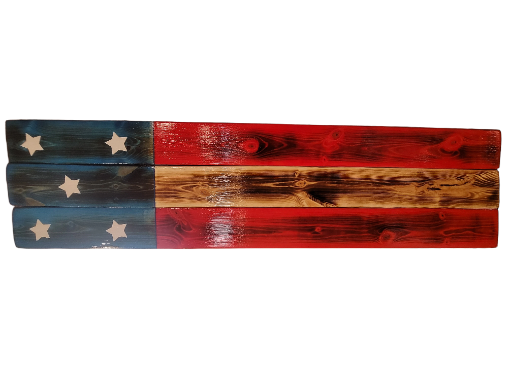 42" Wood Flag Display/Sign