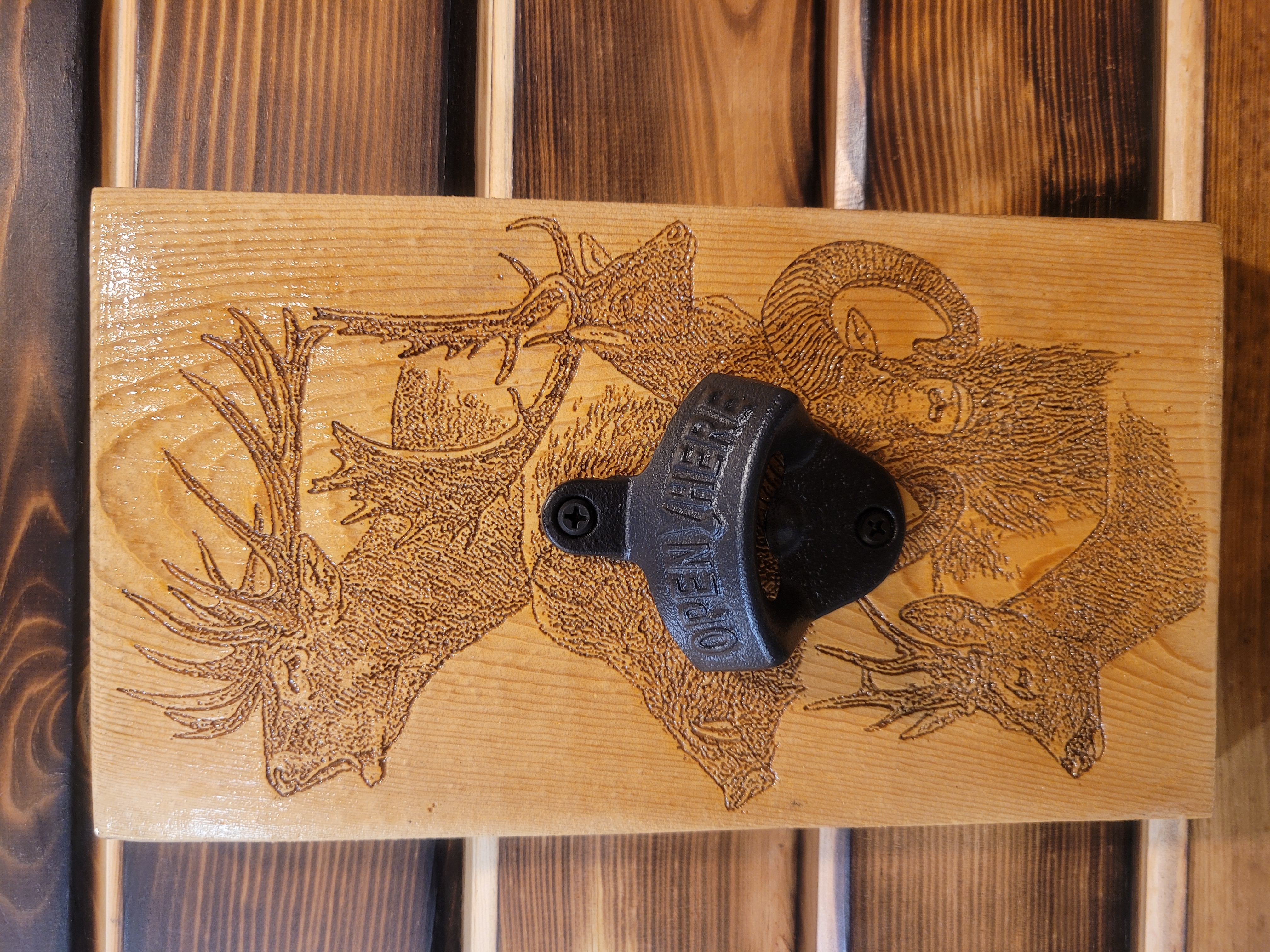 Engraved Wall Hanging Bottle Opener