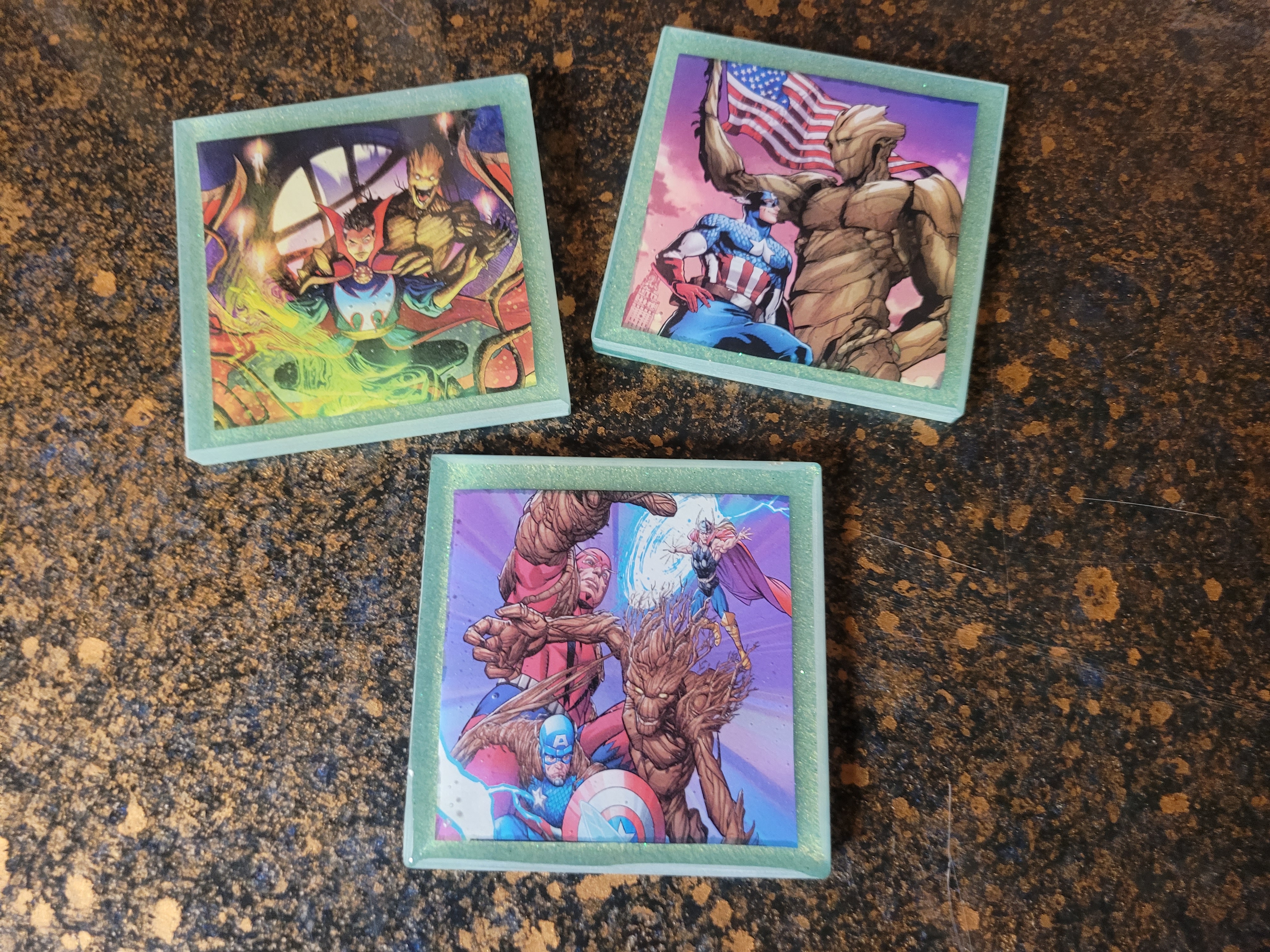 Custom Epoxy Coaster Sets