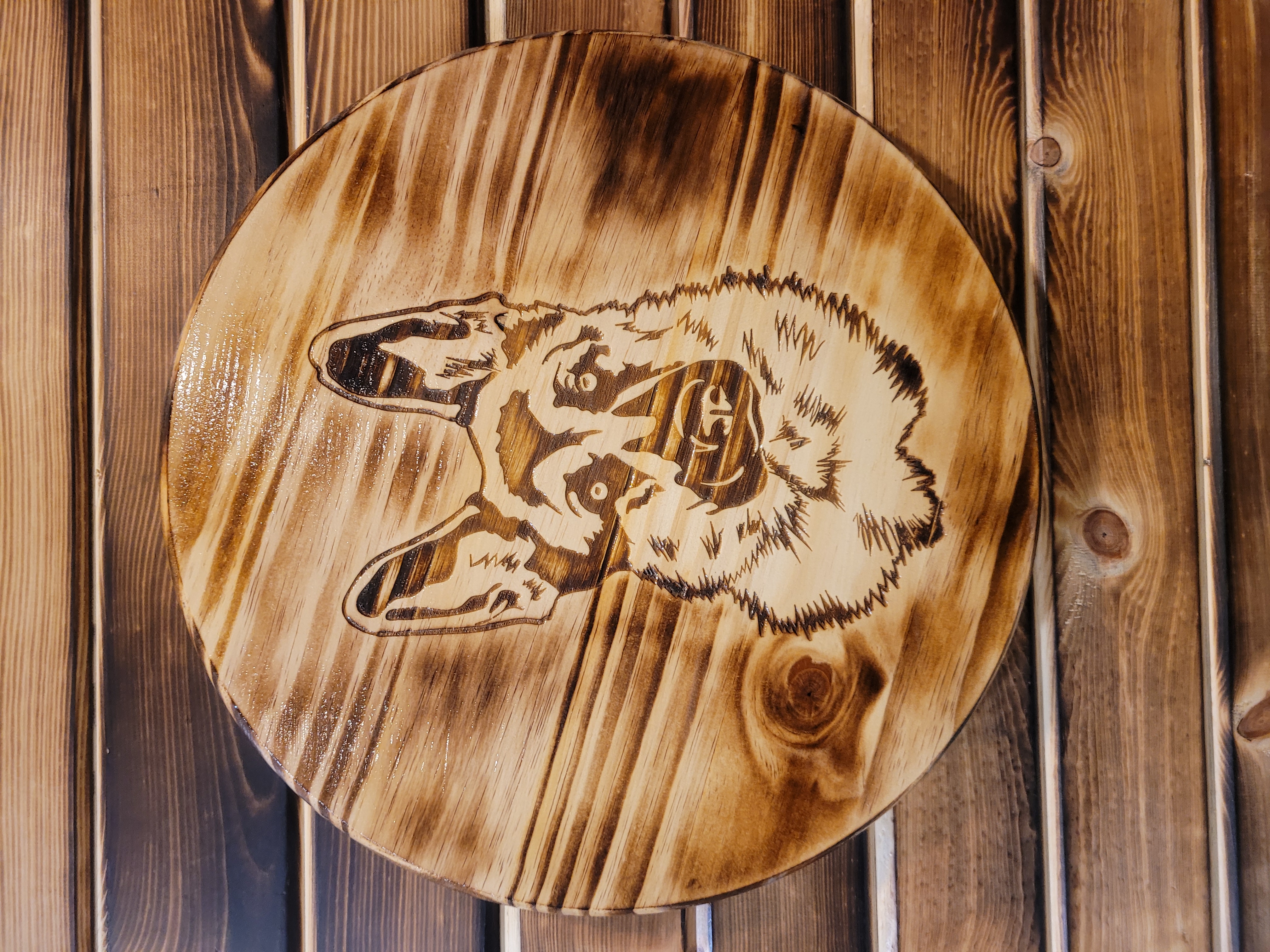 15" Wood Barrel Tops - Dogs & Cats