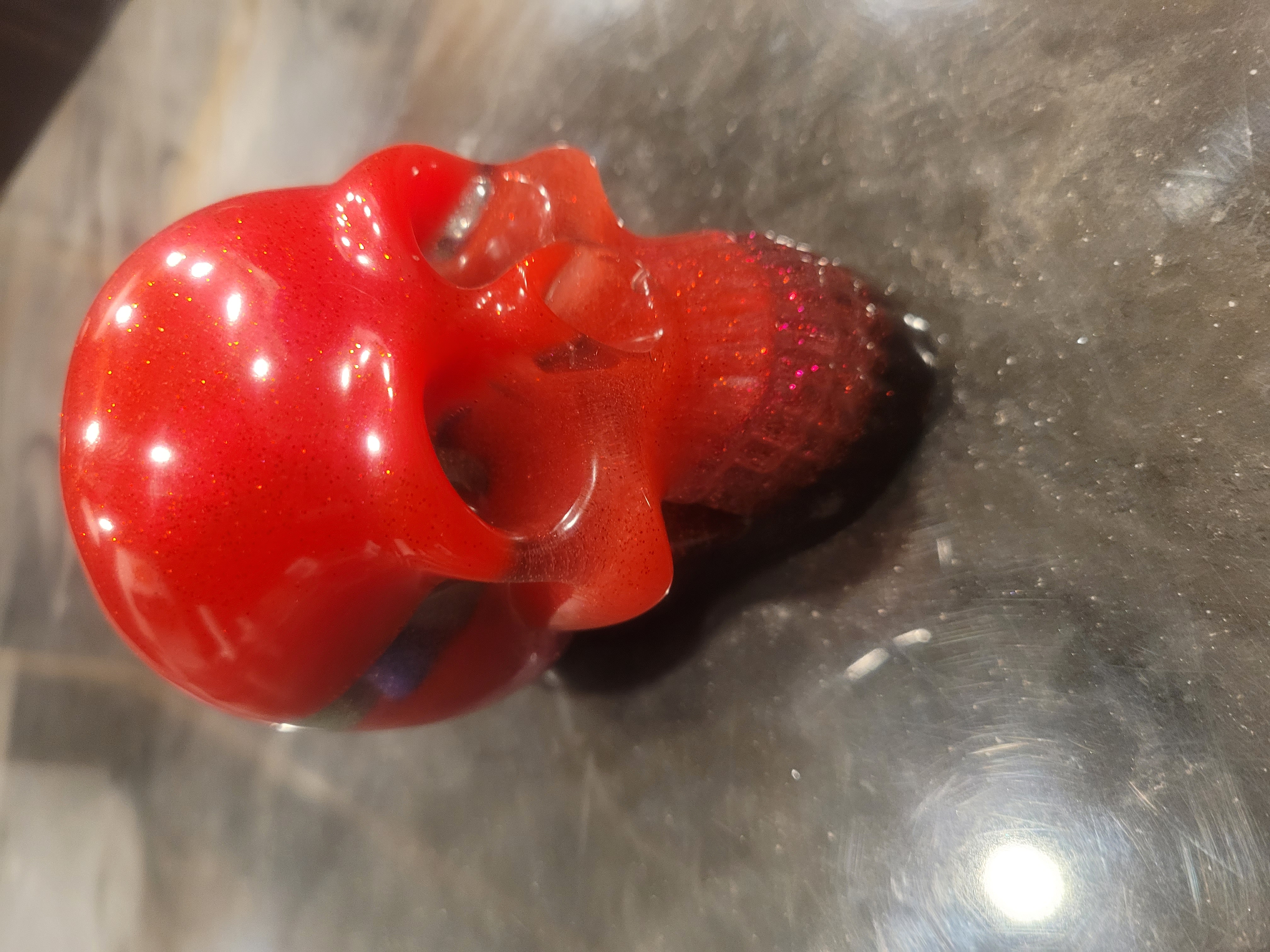 3D Epoxy Skull Display