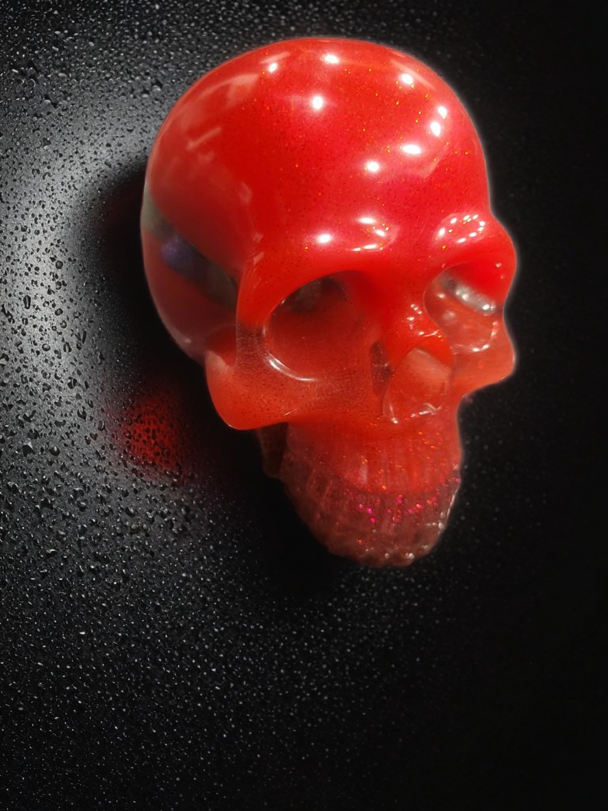3D Epoxy Skull Display