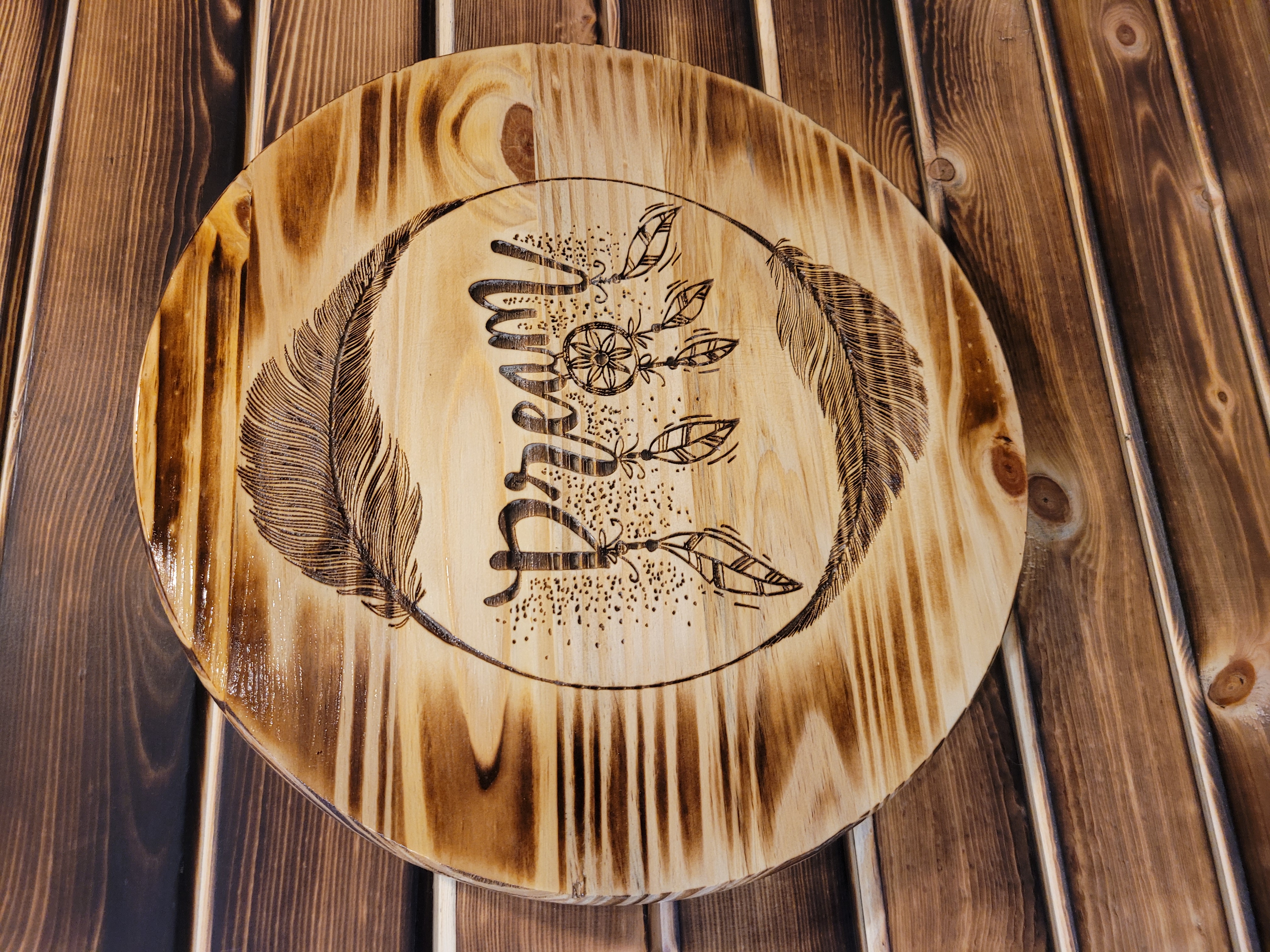 36" Wood Barrel Tops - Family & Home