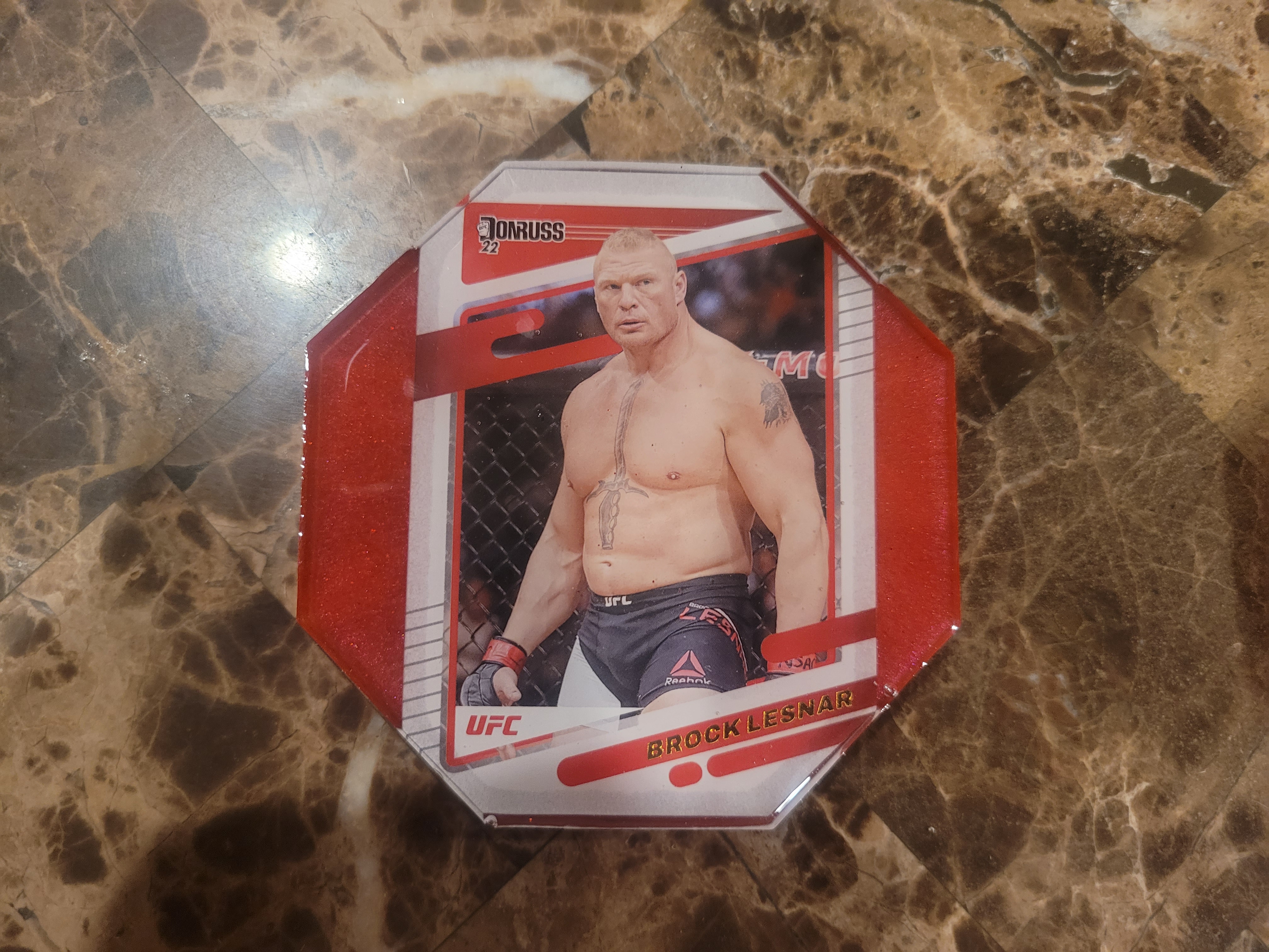 UFC & MMA Card Epoxy Coasters