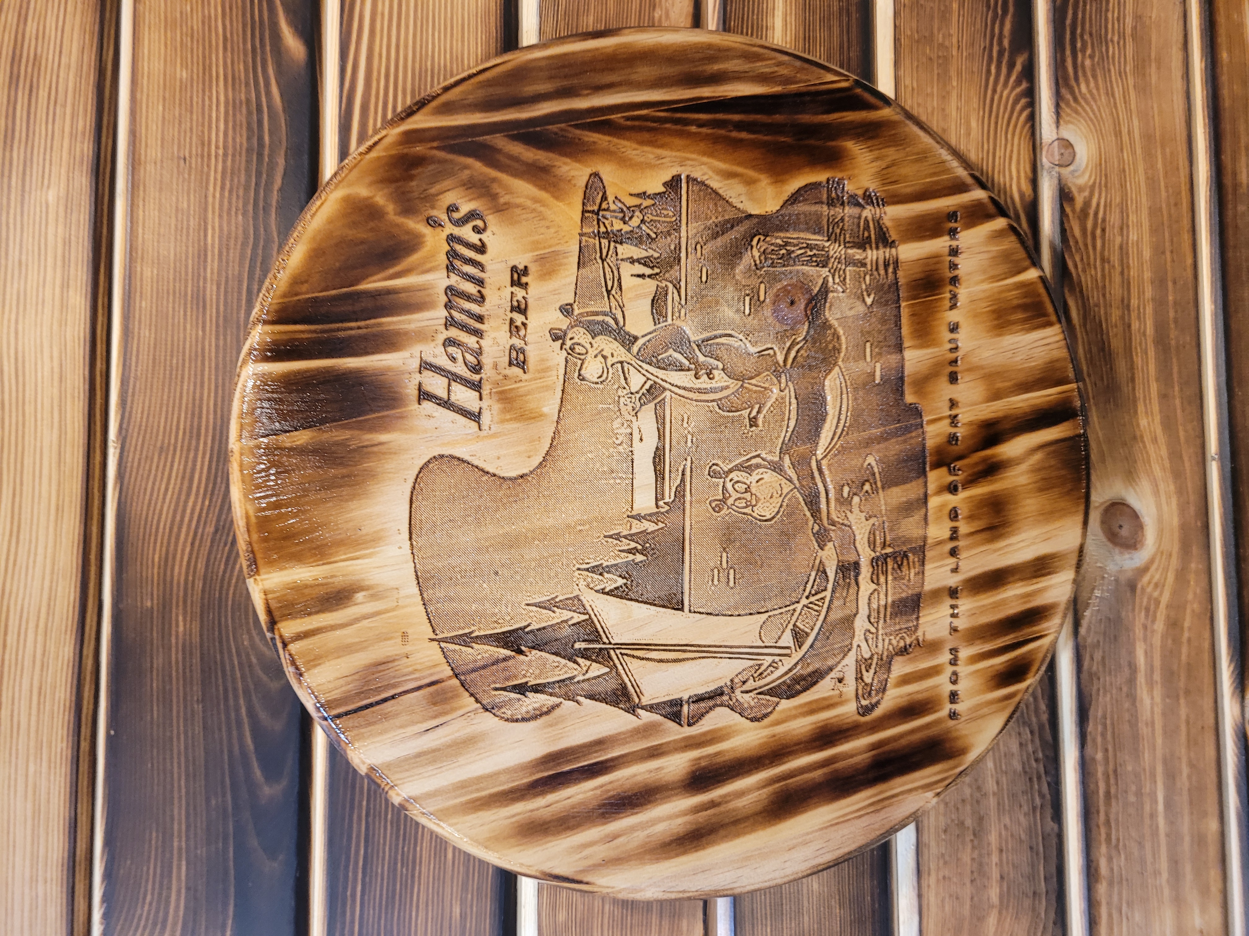 12" Wood Barrel Tops - Alcohol & Drinking