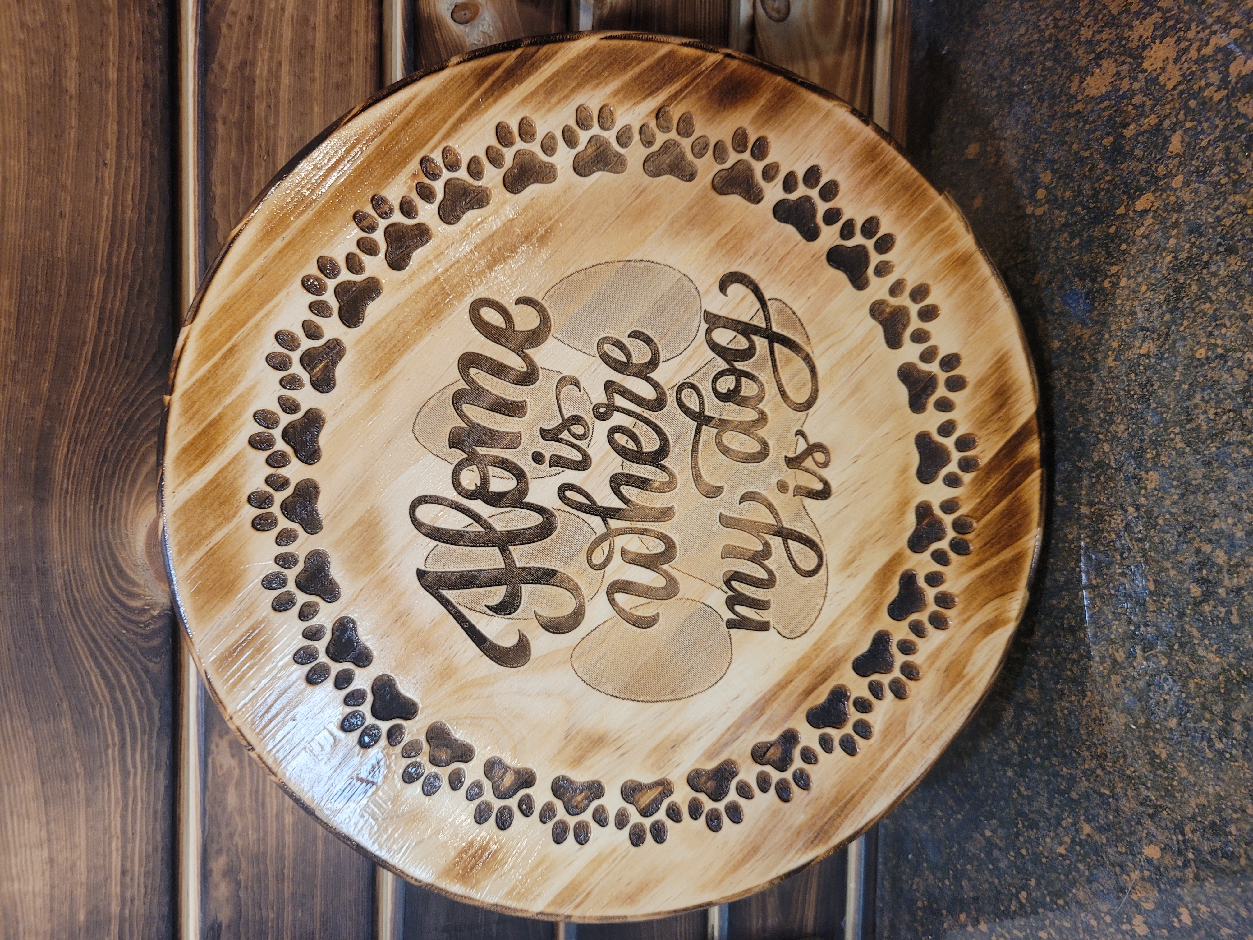 18" Wood Barrel Tops - Dogs & Cats