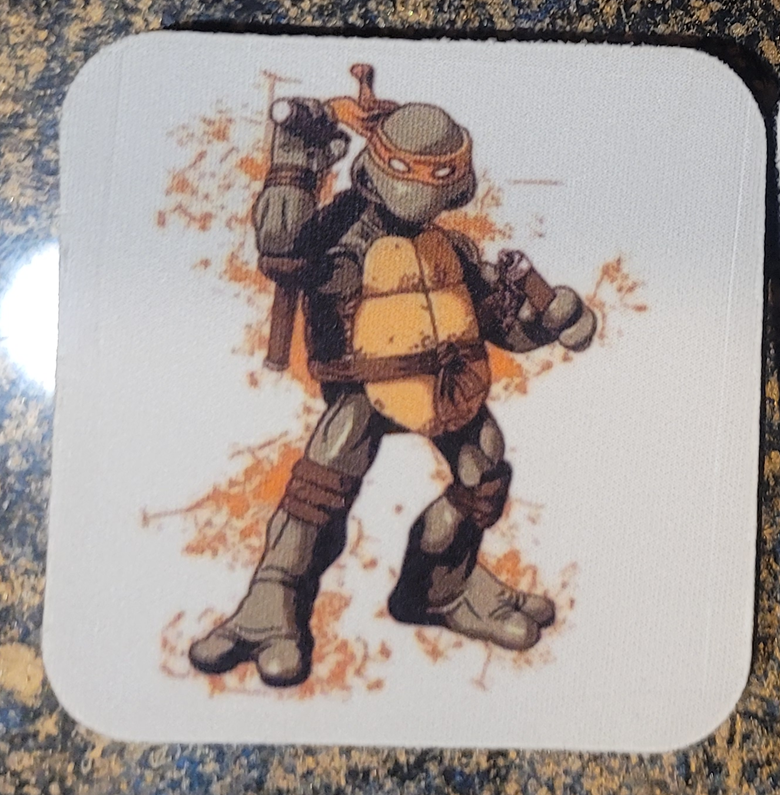 Neoprene Coasters – Ninja Turtles