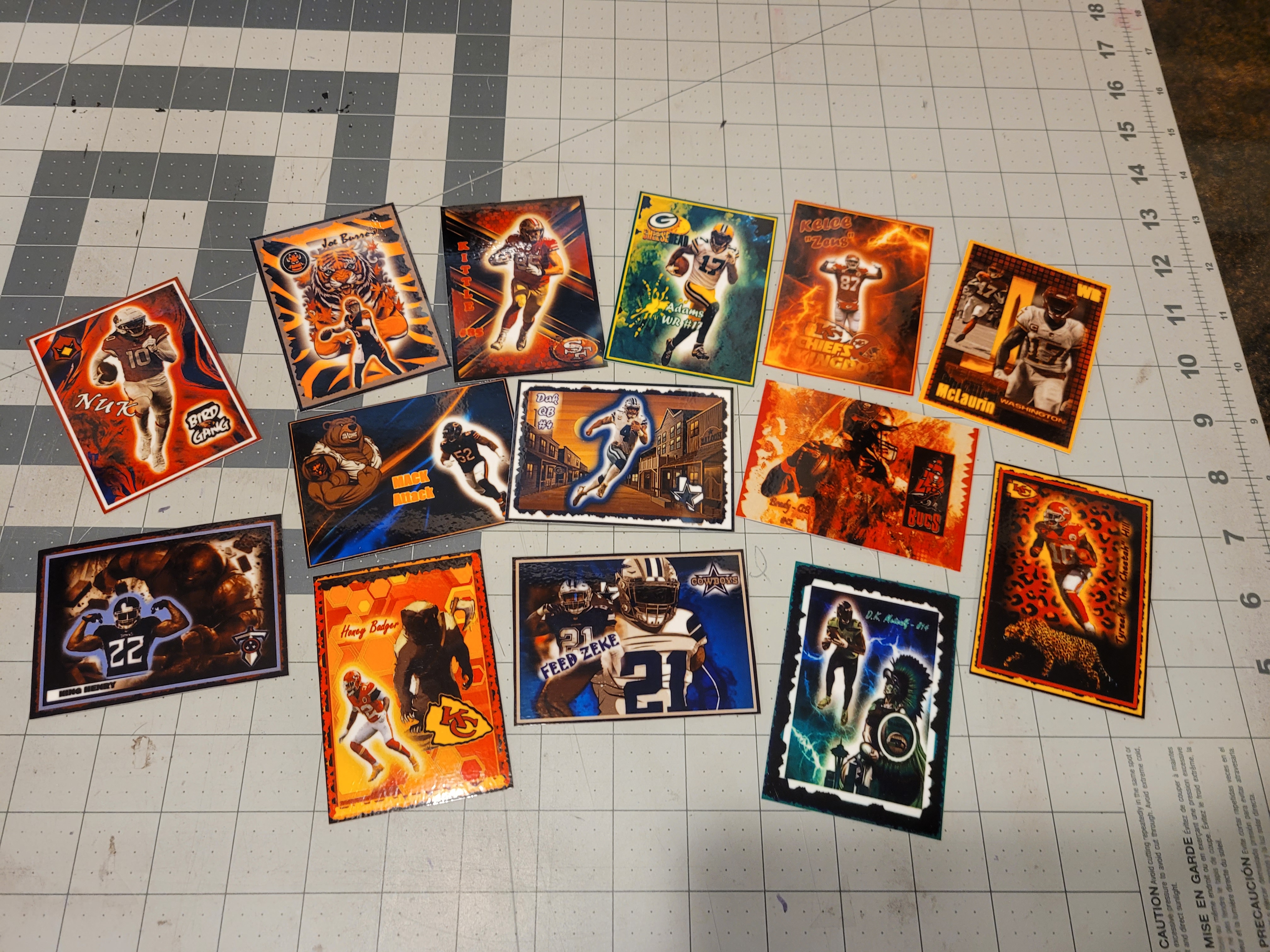 Custom NFL Trading Art Cards – Complete 2021 Series Set