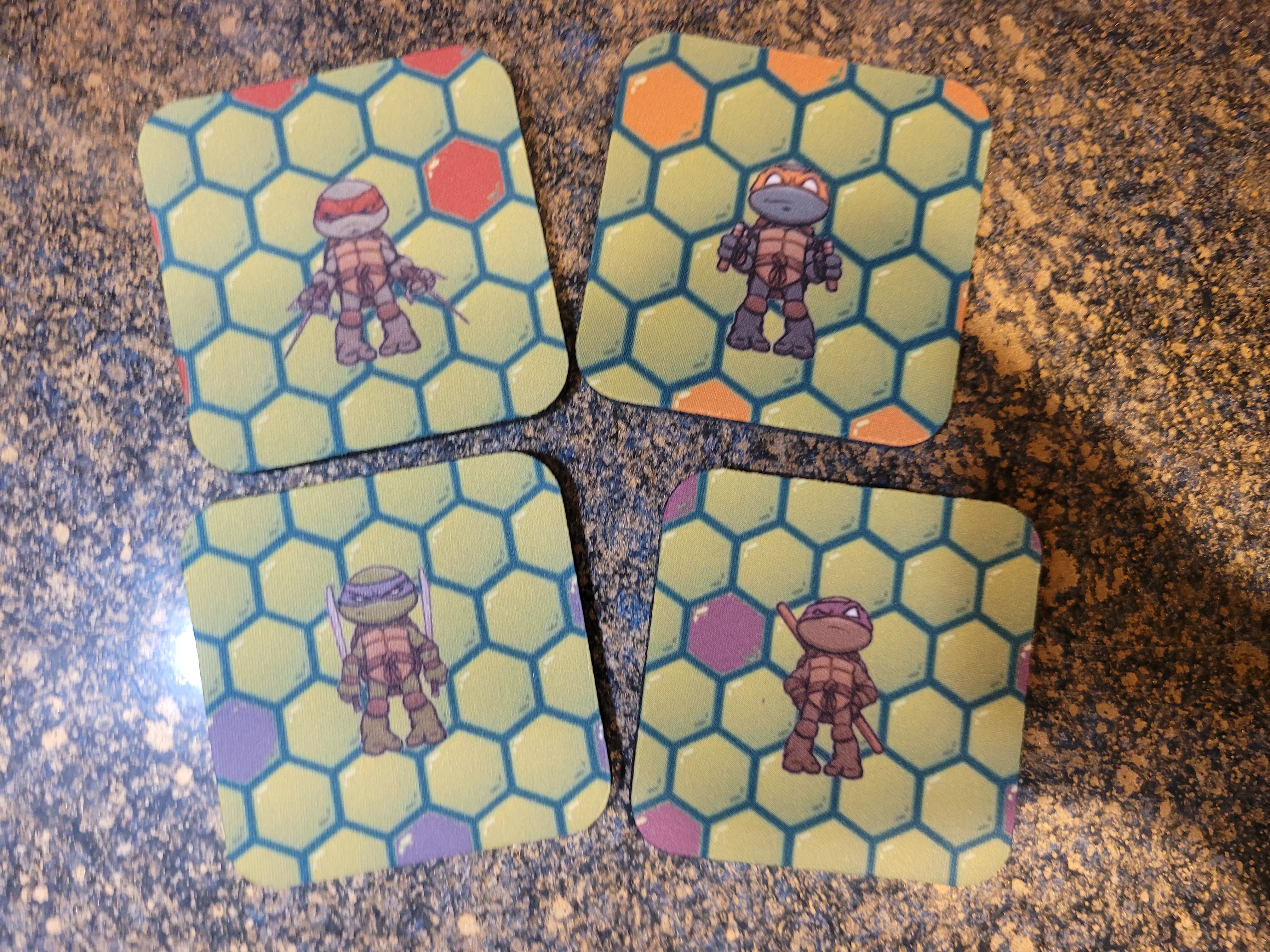 Neoprene Coaster Sets (Sets of 4 & 6)