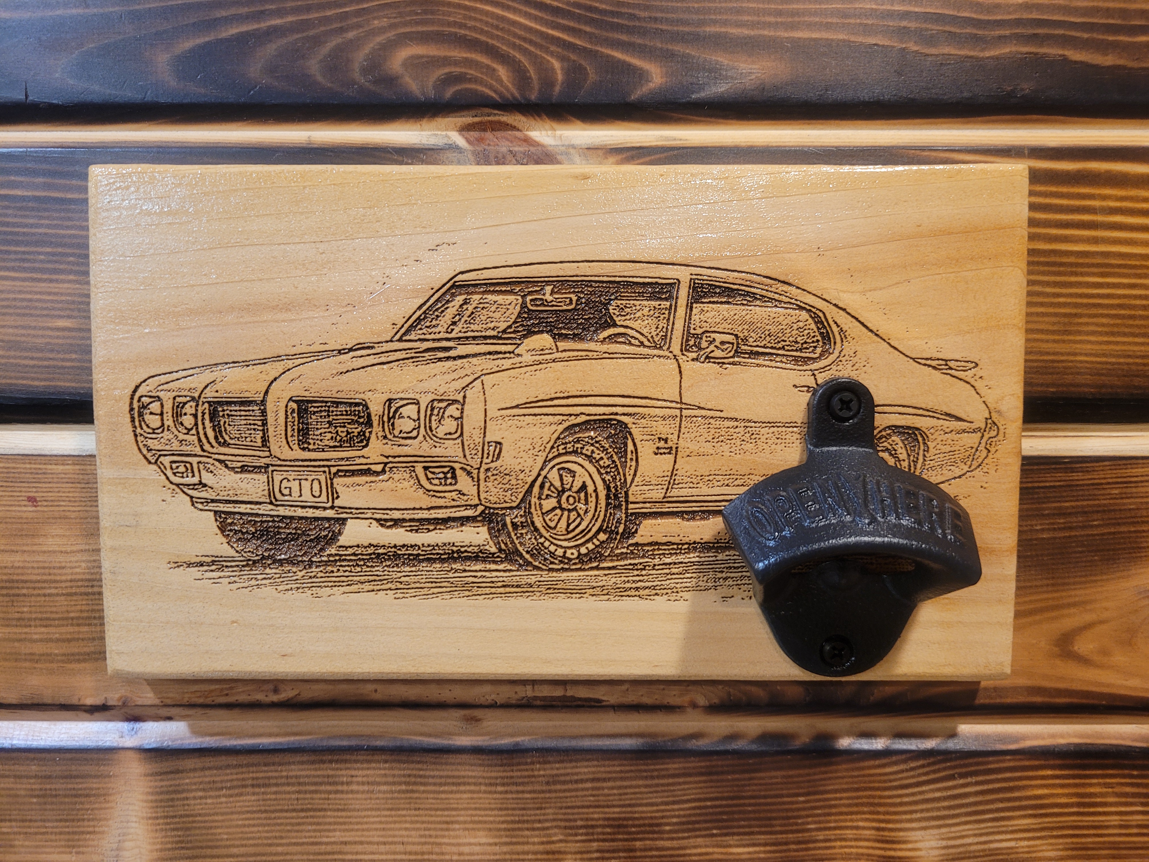 Engraved Wall Hanging Bottle Opener