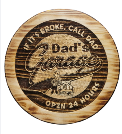 24" Wood Barrel Tops - Family & Home