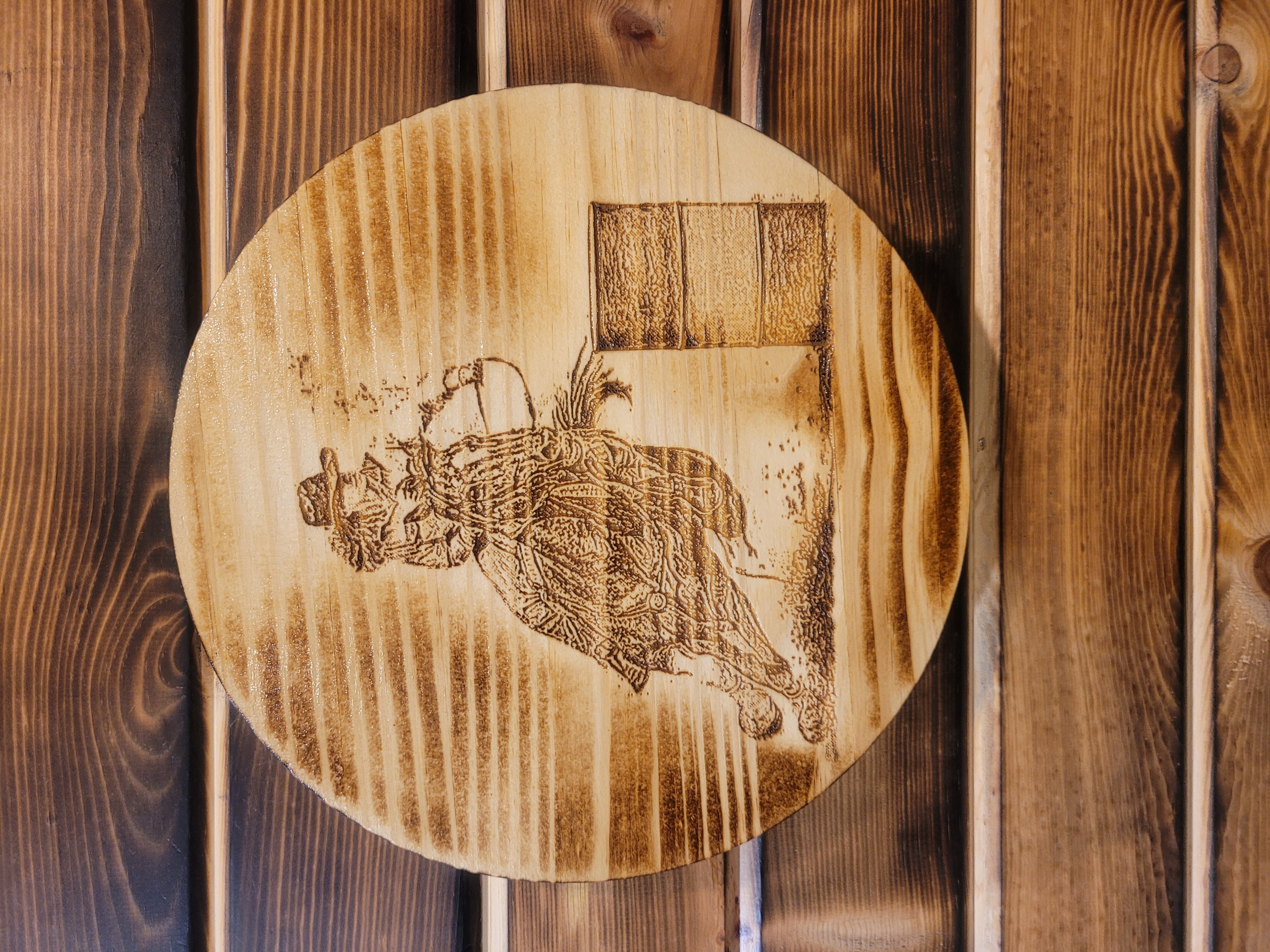 Wood Barrel Tops - Rodeo & Western