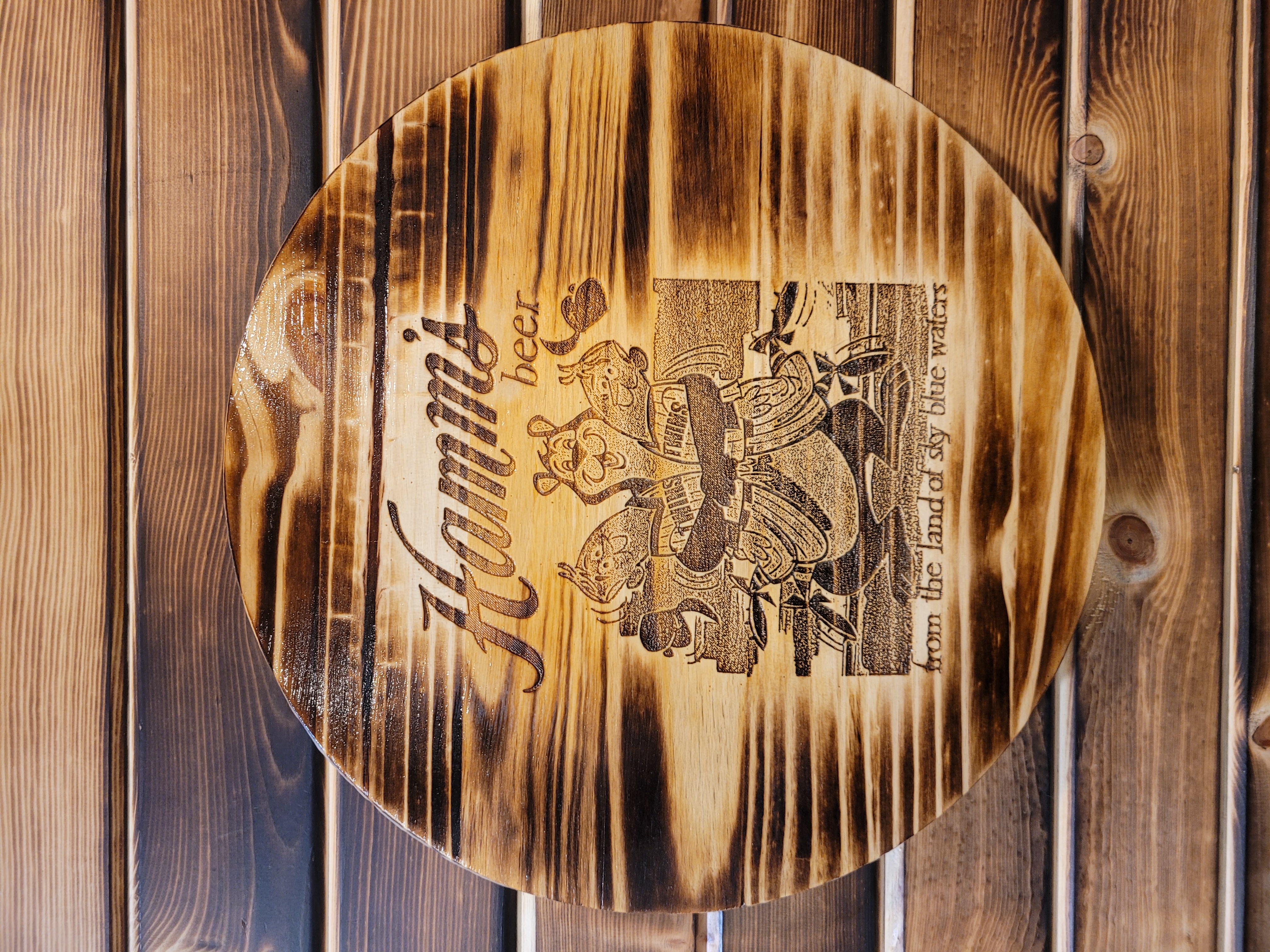 24" Wood Barrel Tops - Alcohol & Drinking