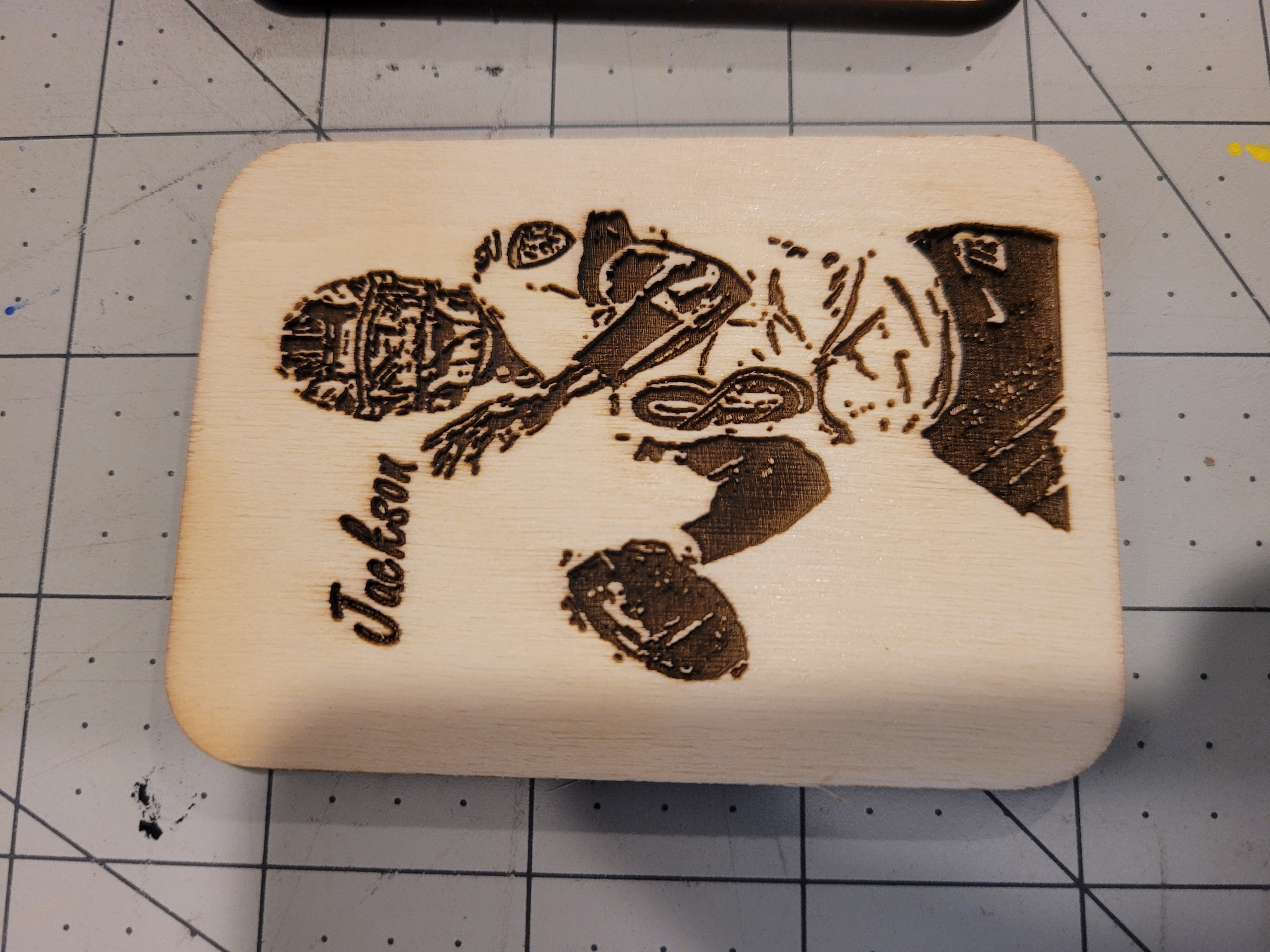Engraved Wood Trading Cards – Custom Request