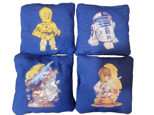 Standard Cornhole Bags (4 bags with Designs)