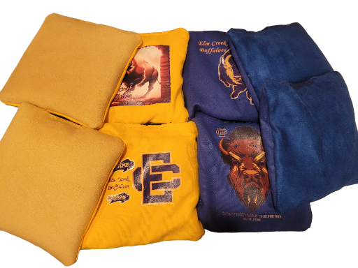 Custom Design Dual Sided Cornhole Bags (2 colors - 8 bags)