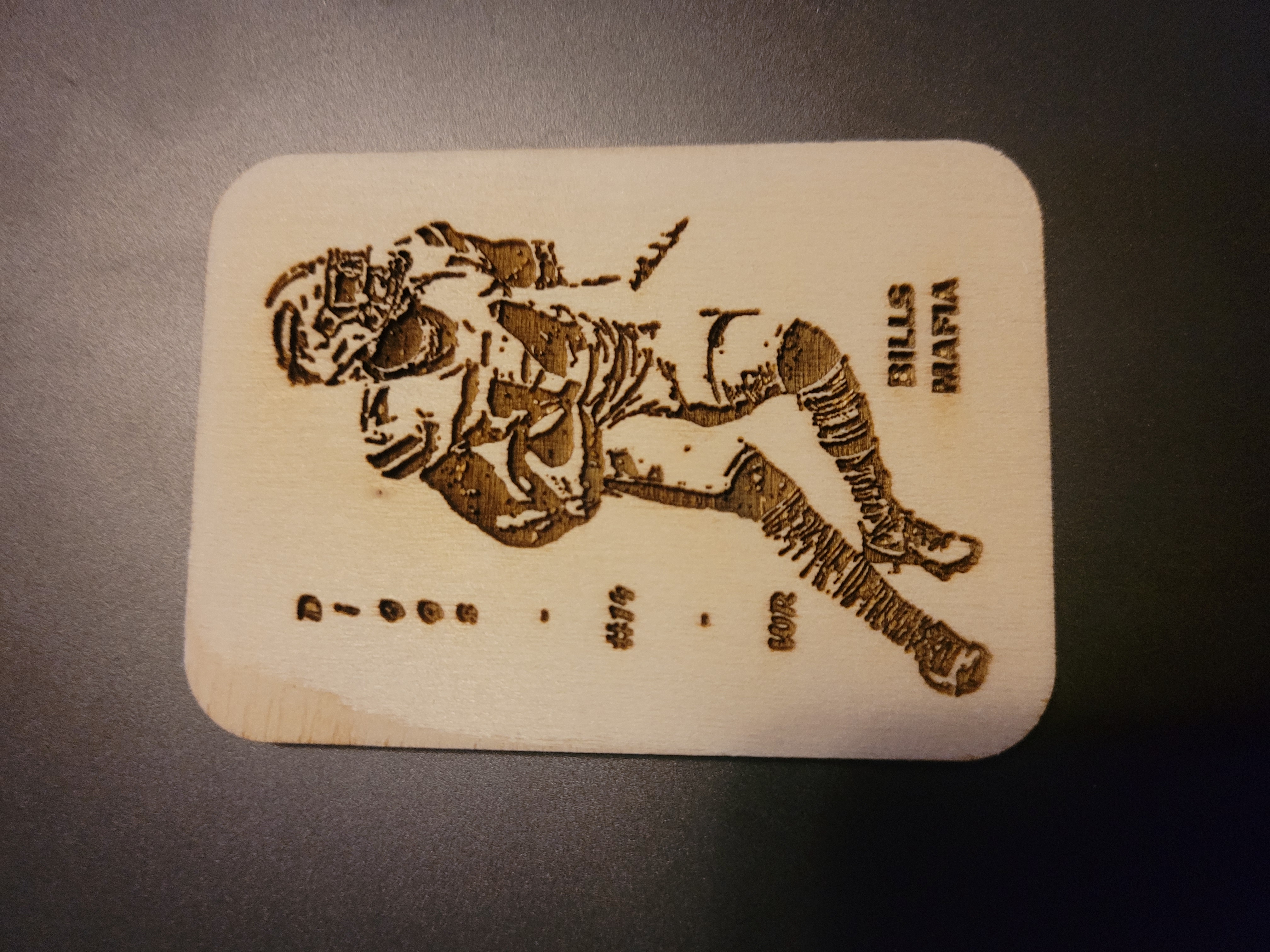 Engraved Wood Trading Cards – NFL