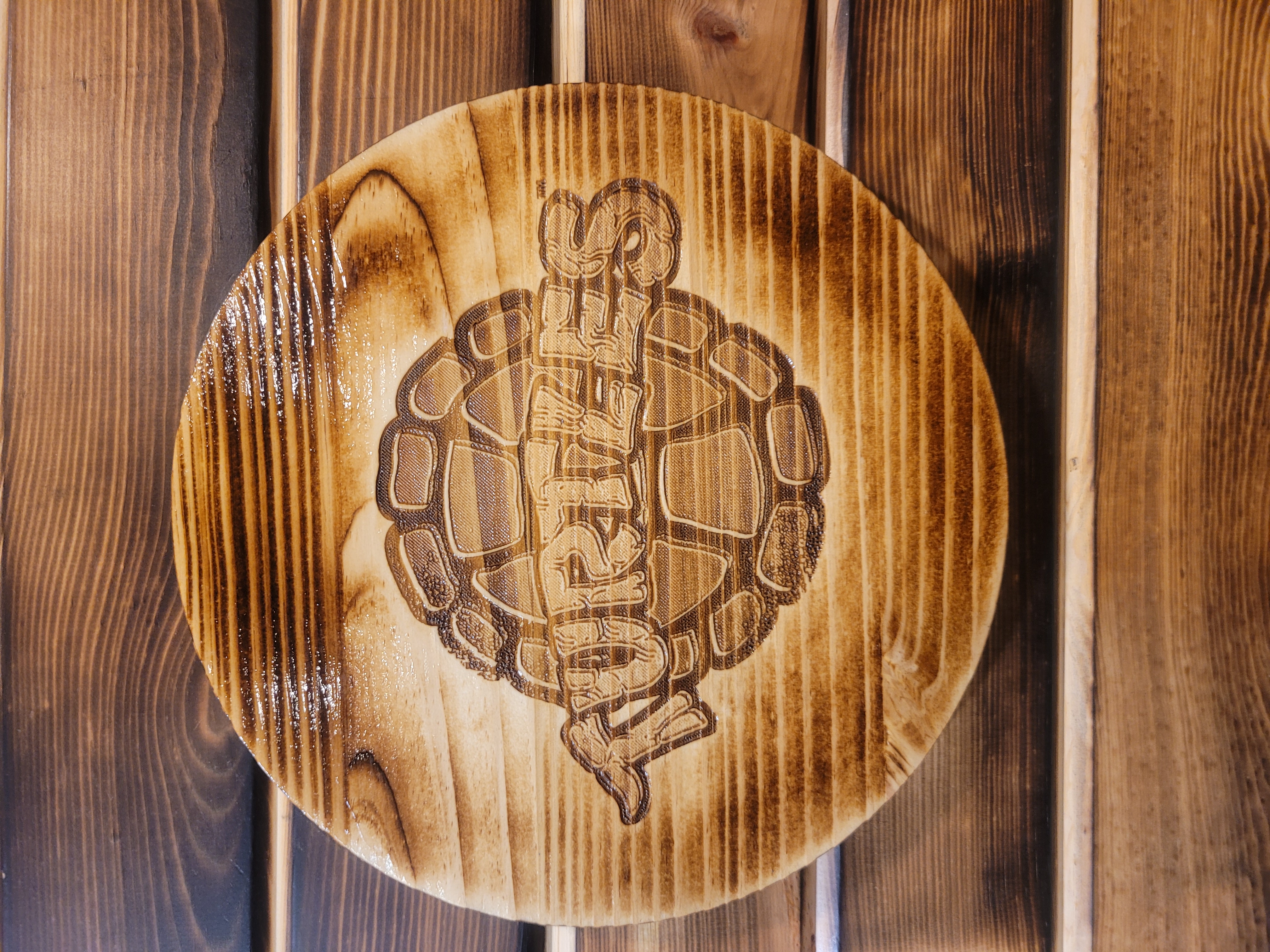 Wood Barrel Tops - Ninja Turtles