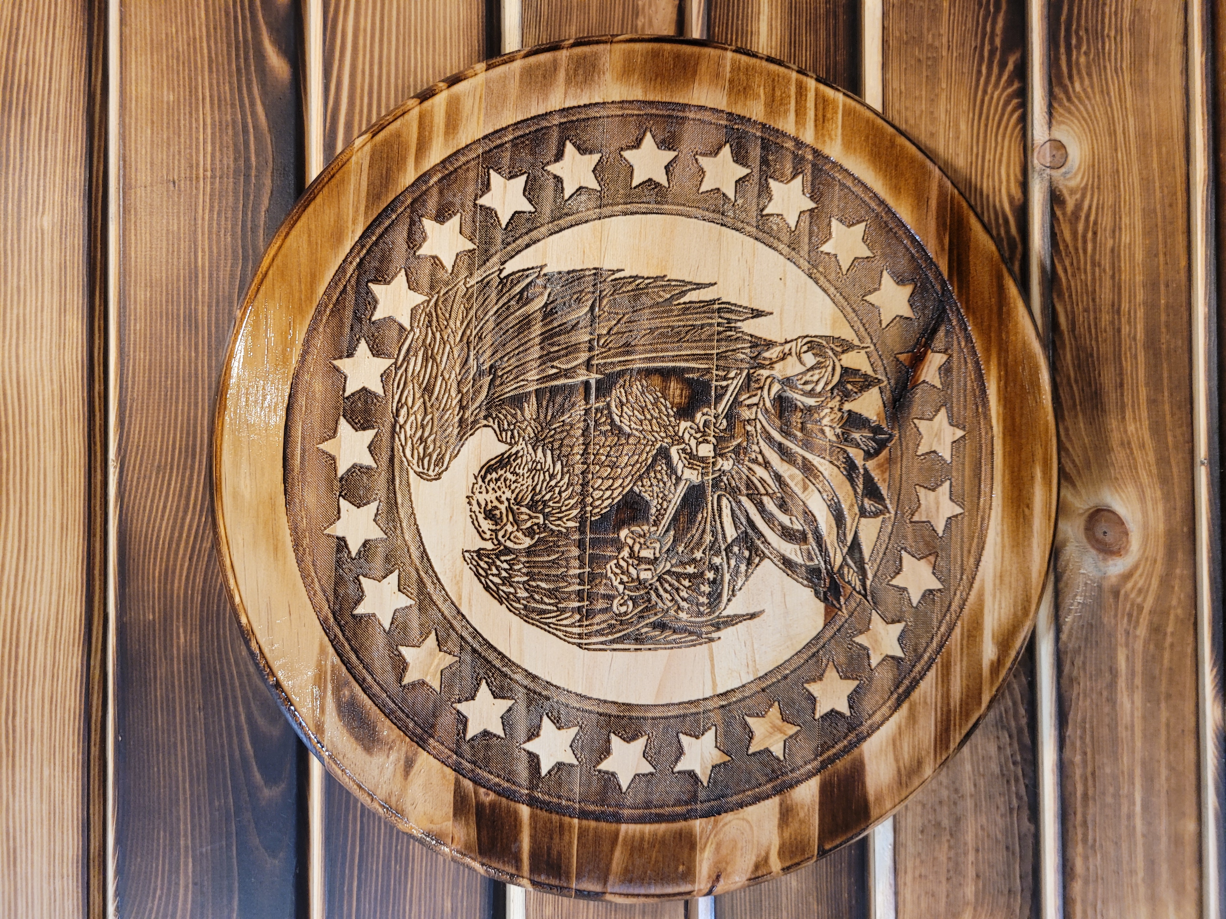 12" Wood Barrel Tops - Holidays