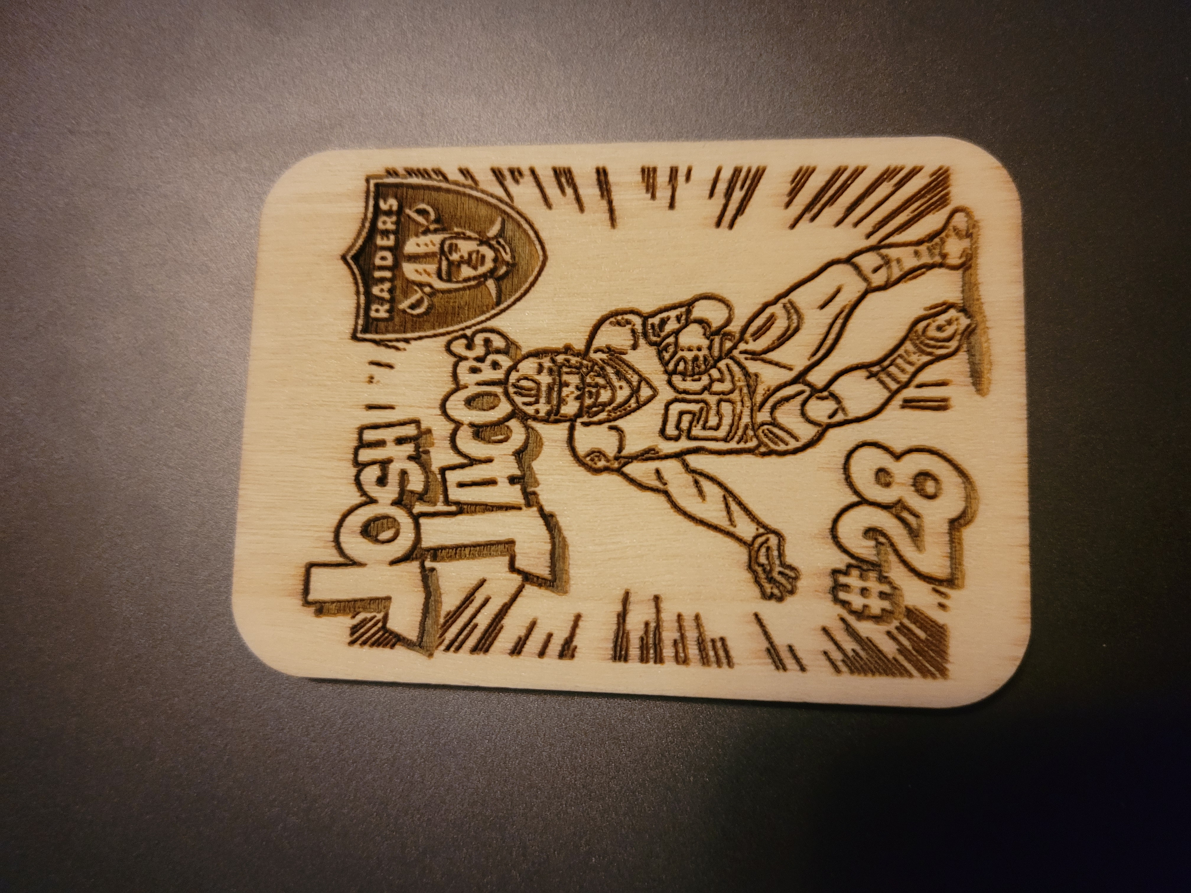 Engraved Wood Trading Cards – Custom Request