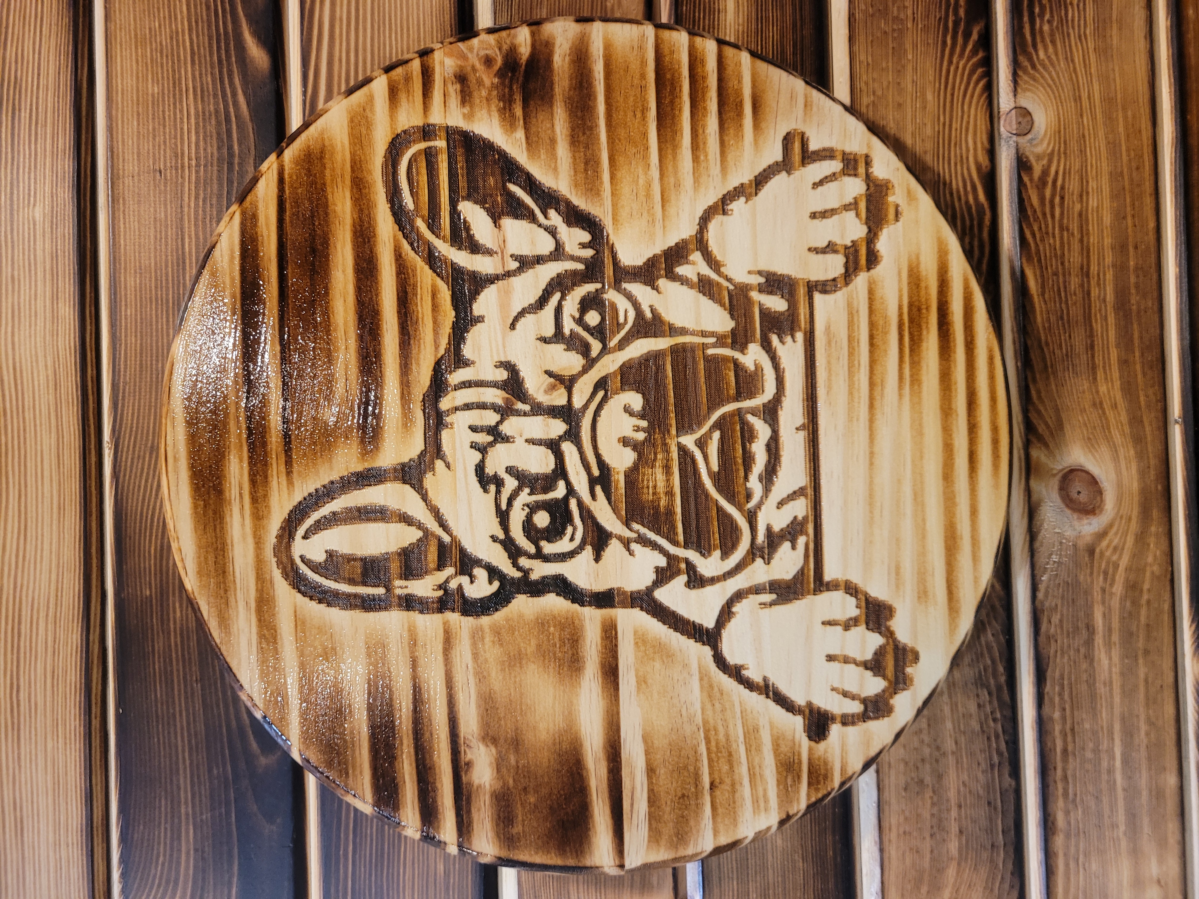 15" Wood Barrel Tops - Dogs & Cats